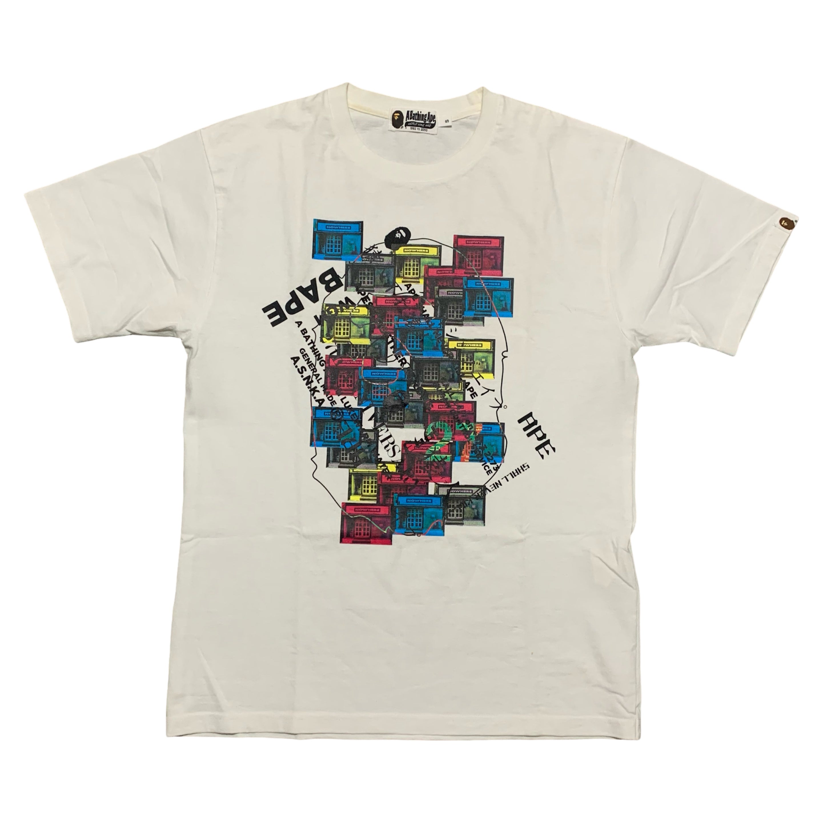 Bape Small Ape Head 27th Anniversary White Tee Relaxed Fit 2020