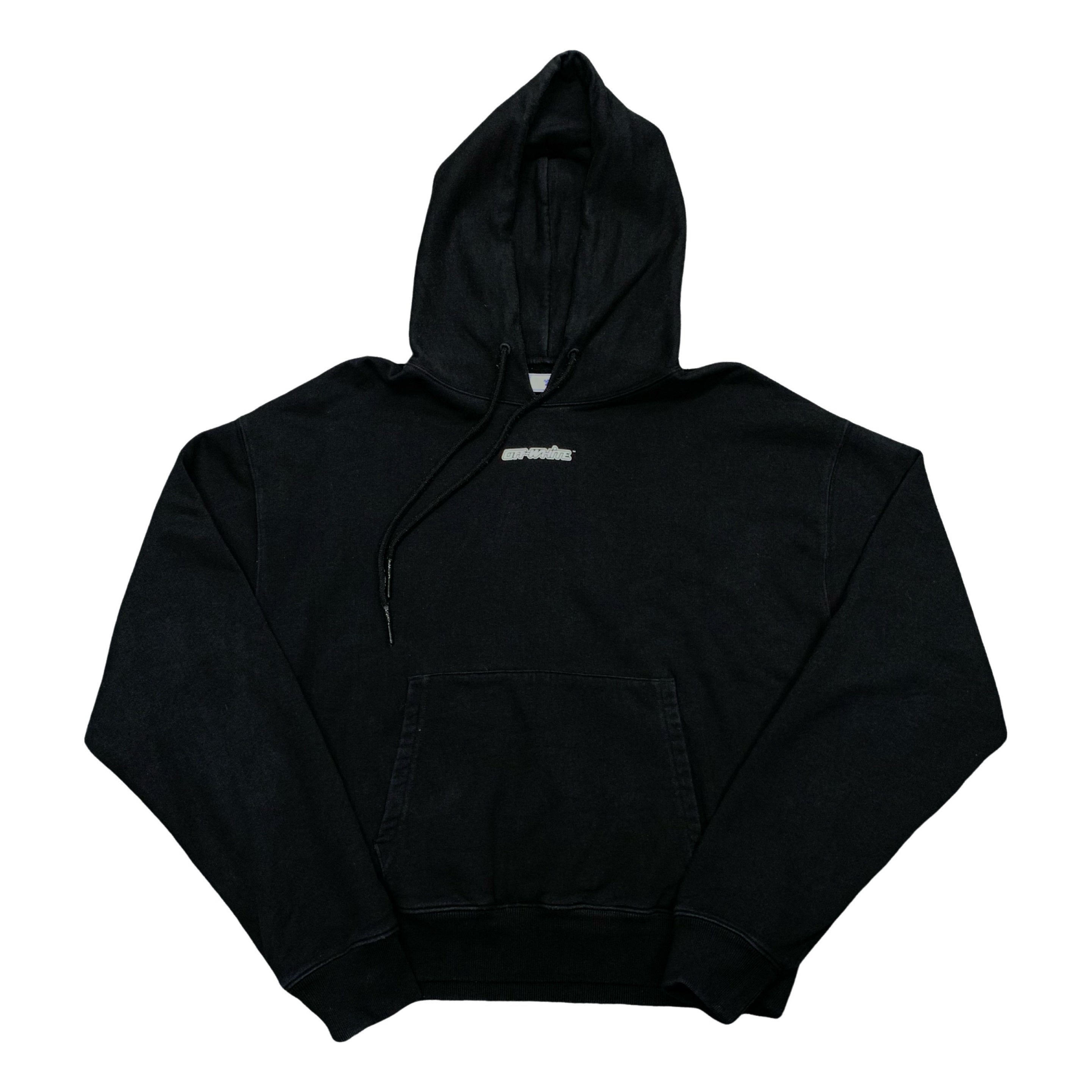 Off White Medium Hoodie Marker Arrows Black Hoodie Virgil Abloh Pink Graphic