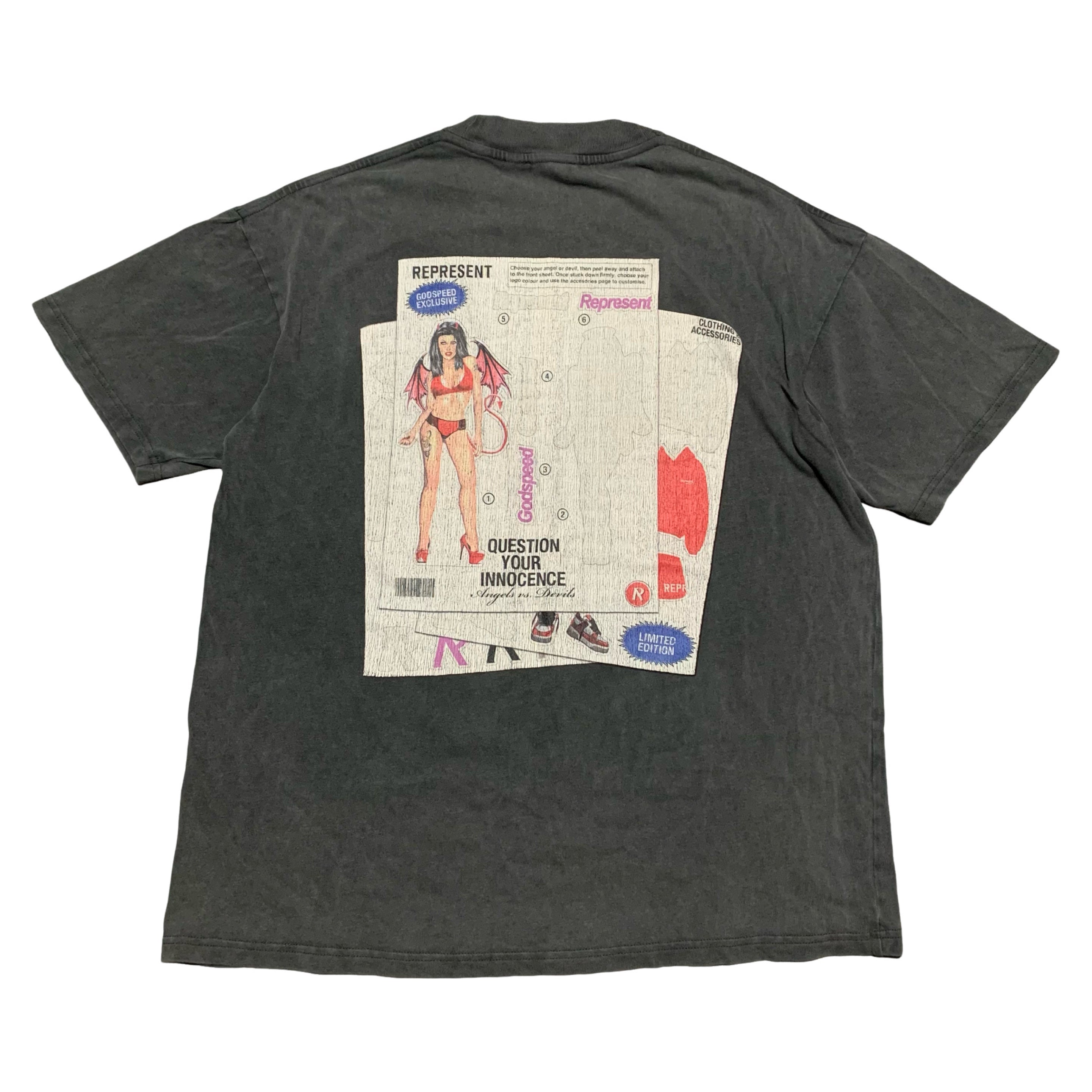 Represent Medium Your Innocence Vintage Grey Tee