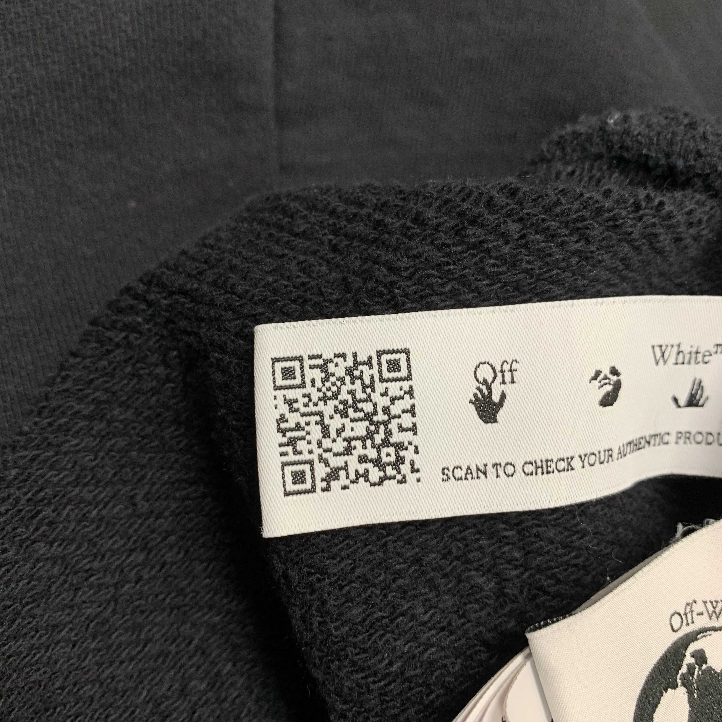 Off White Small Sweatshirt Paint Arrows Black Crewneck Virgil Abloh
