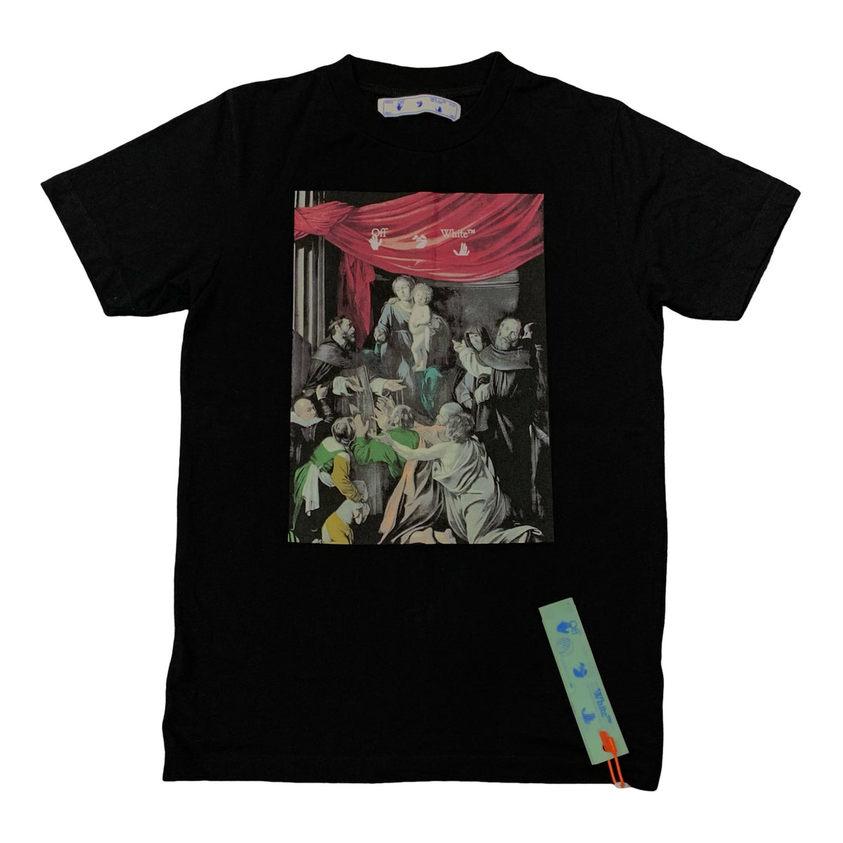 Off White Small Tee Caravaggio Arrows Black T-Shirt Virgil Abloh