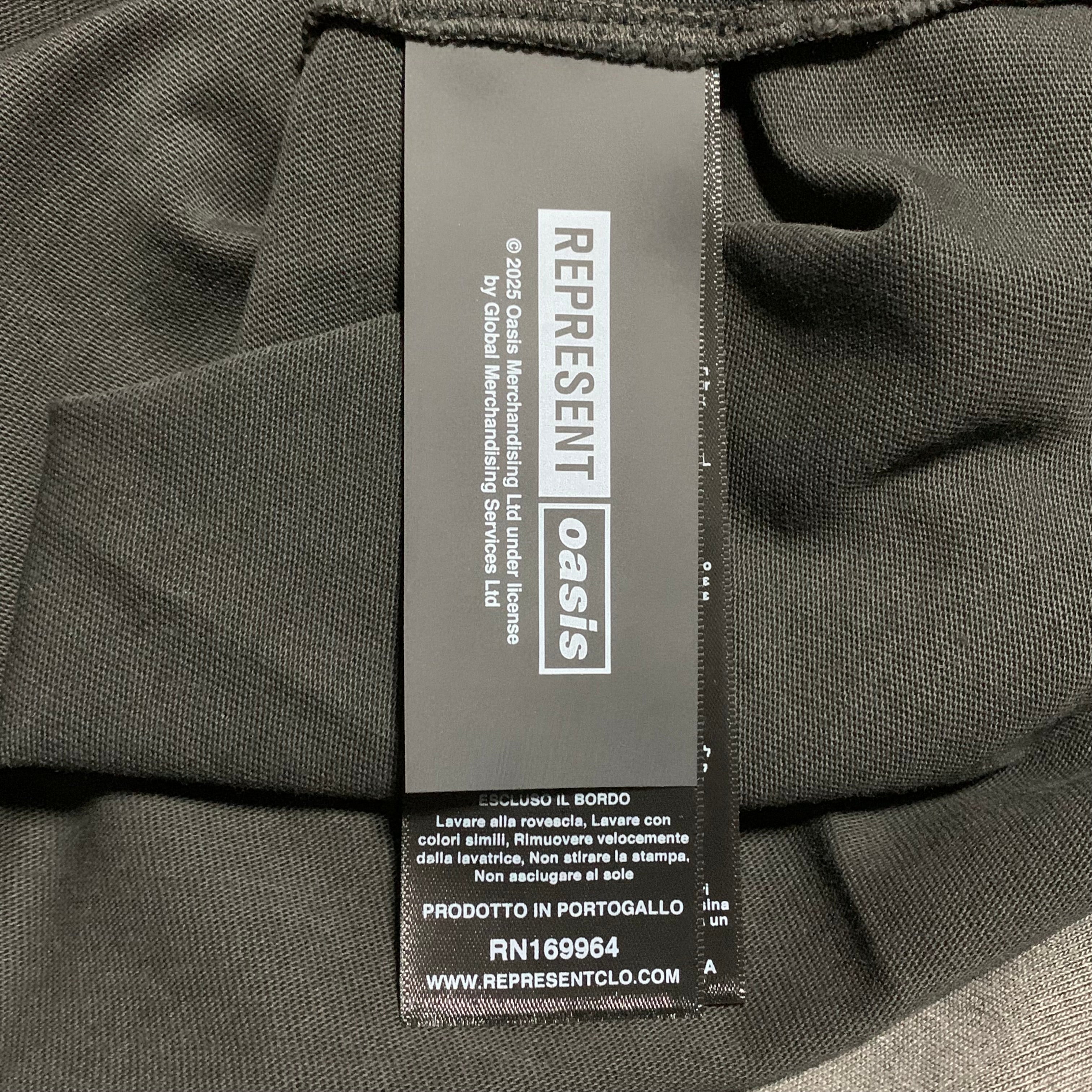 Represent x Oasis XS Owners Club Stained Black Tee