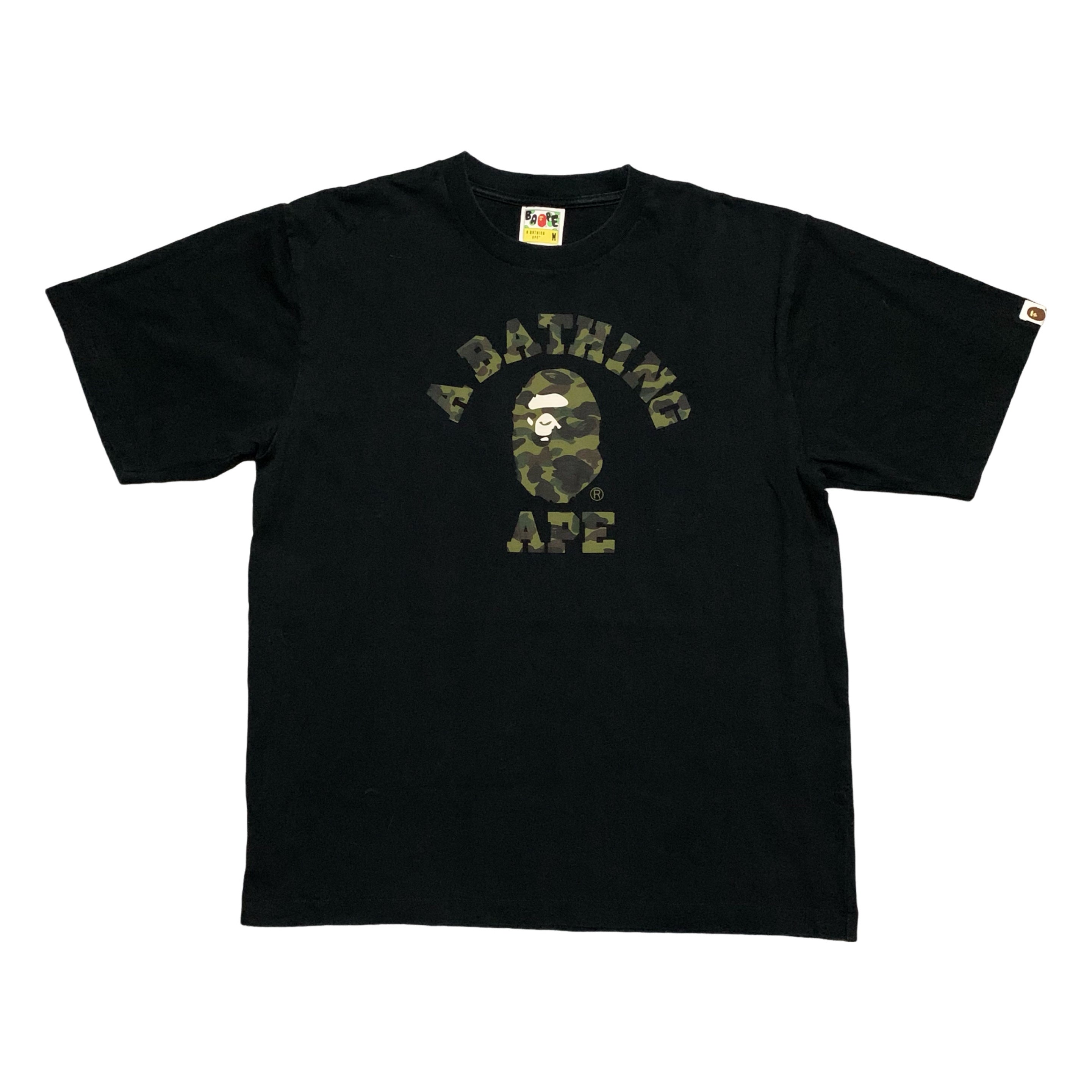 Bape Medium College 1st Camo Black Tee