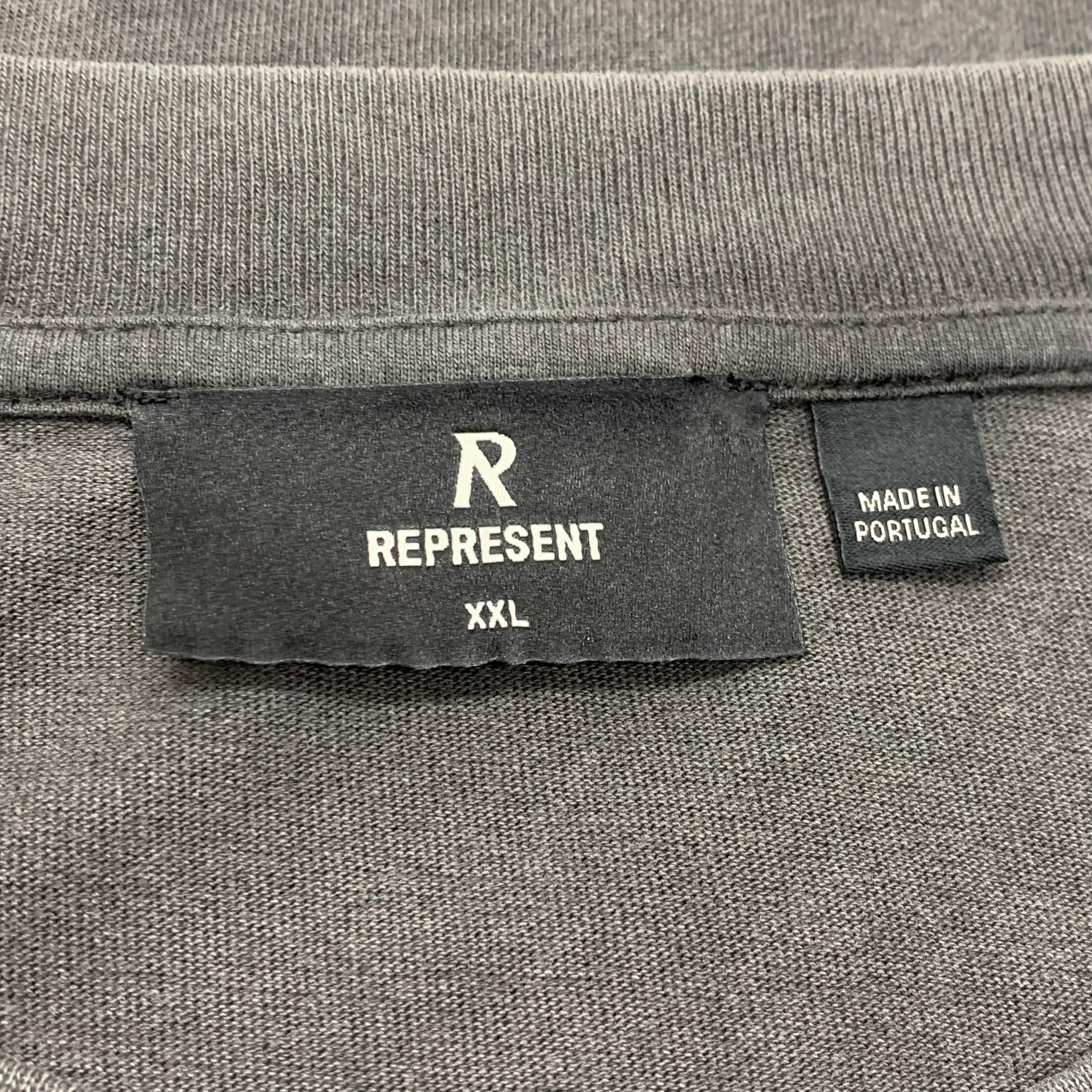 Represent XXL Tee Owners Club Yellow Vintage Grey T-Shirt
