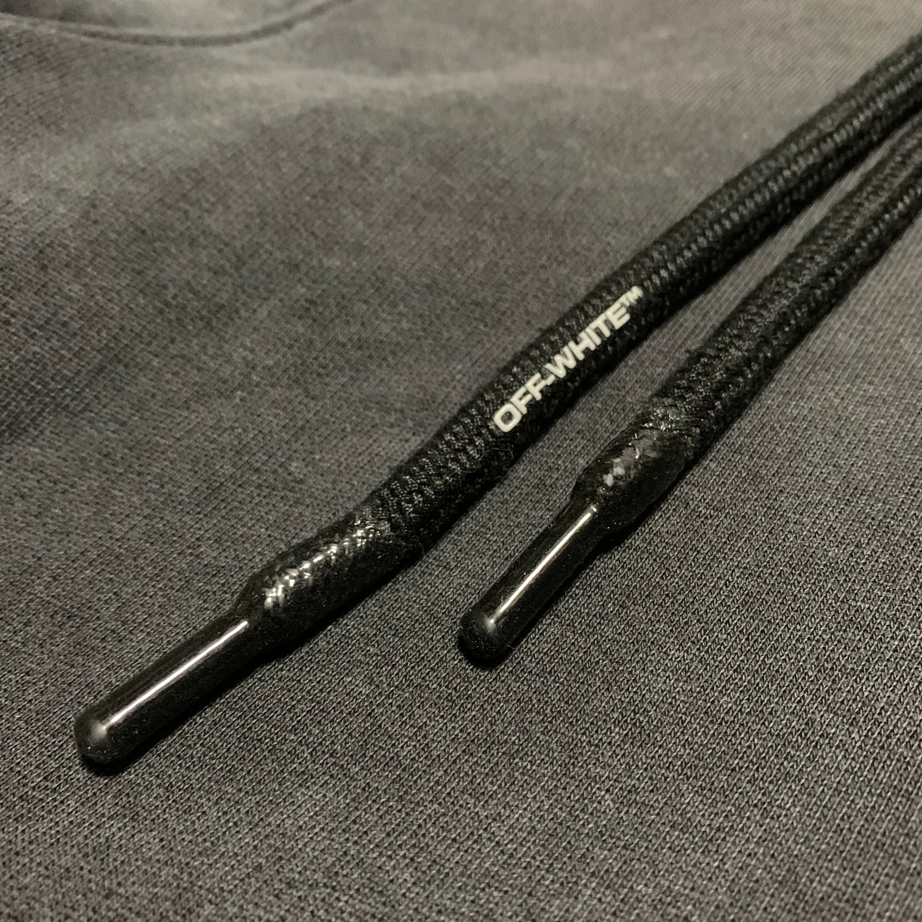 Off White Small Hand Logo Off Black Hoodie Virgil Abloh 2020