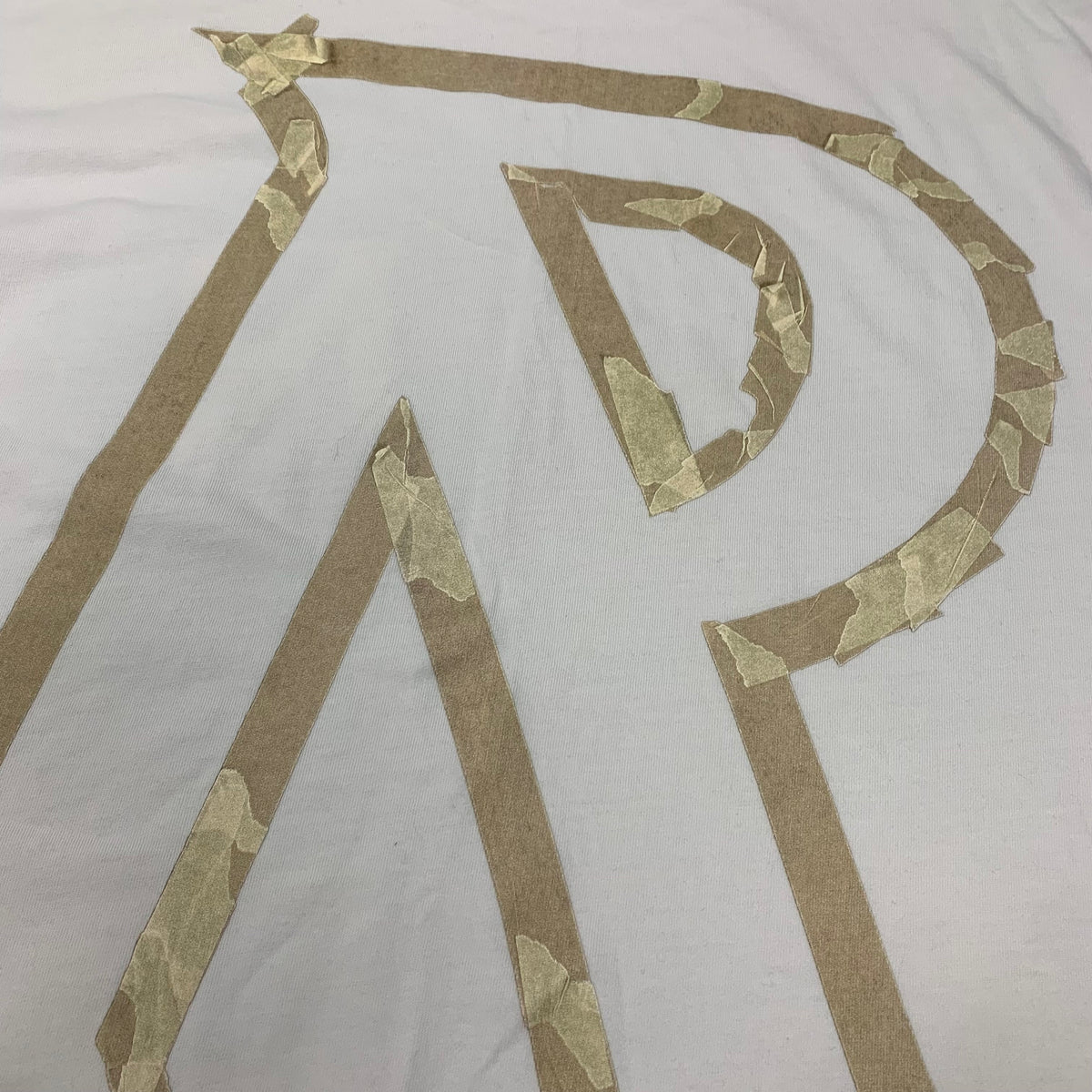 Represent Medium Tee Initial Masking Tape White T-Shirt