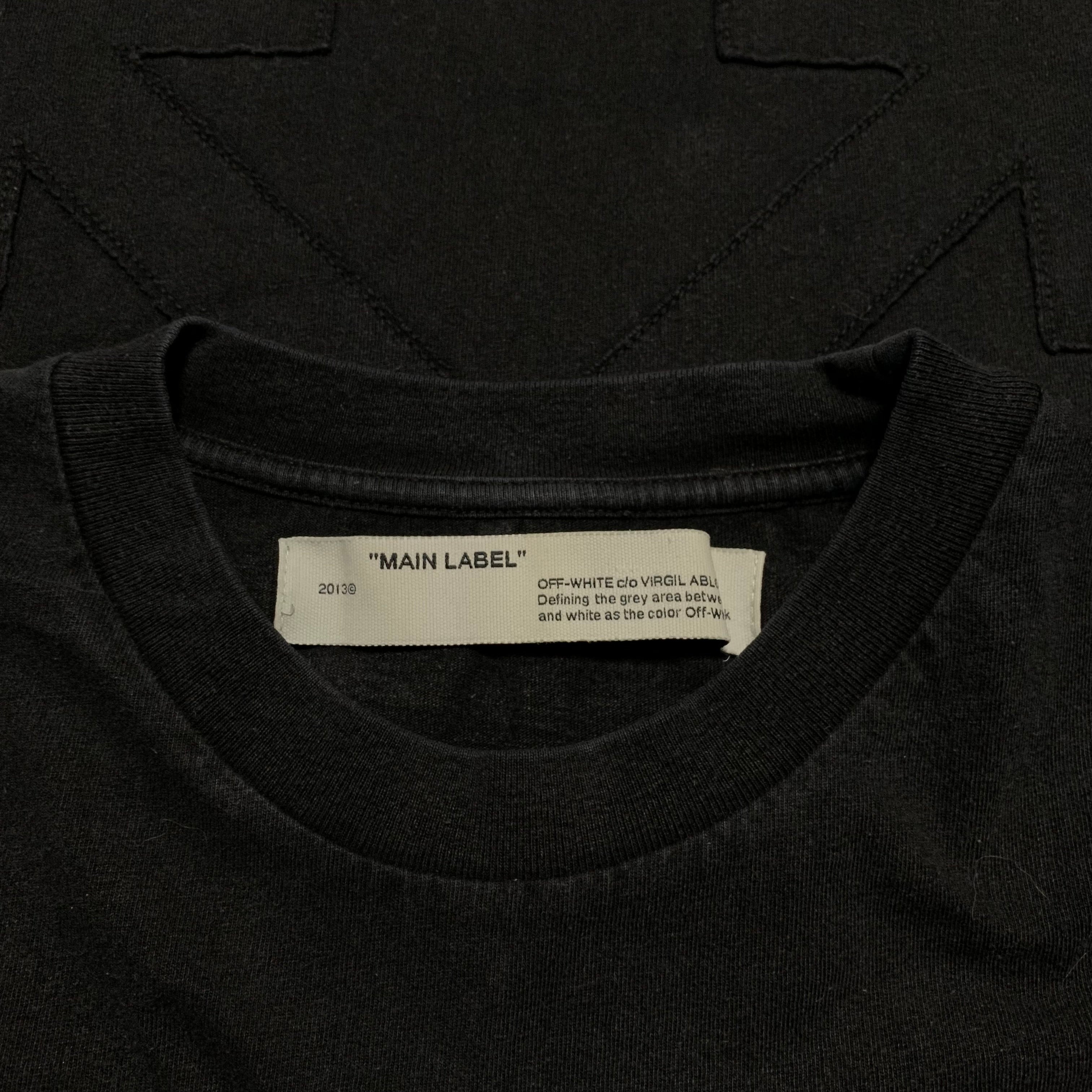 Off White Medium Arrows Black Tee Virgil Abloh