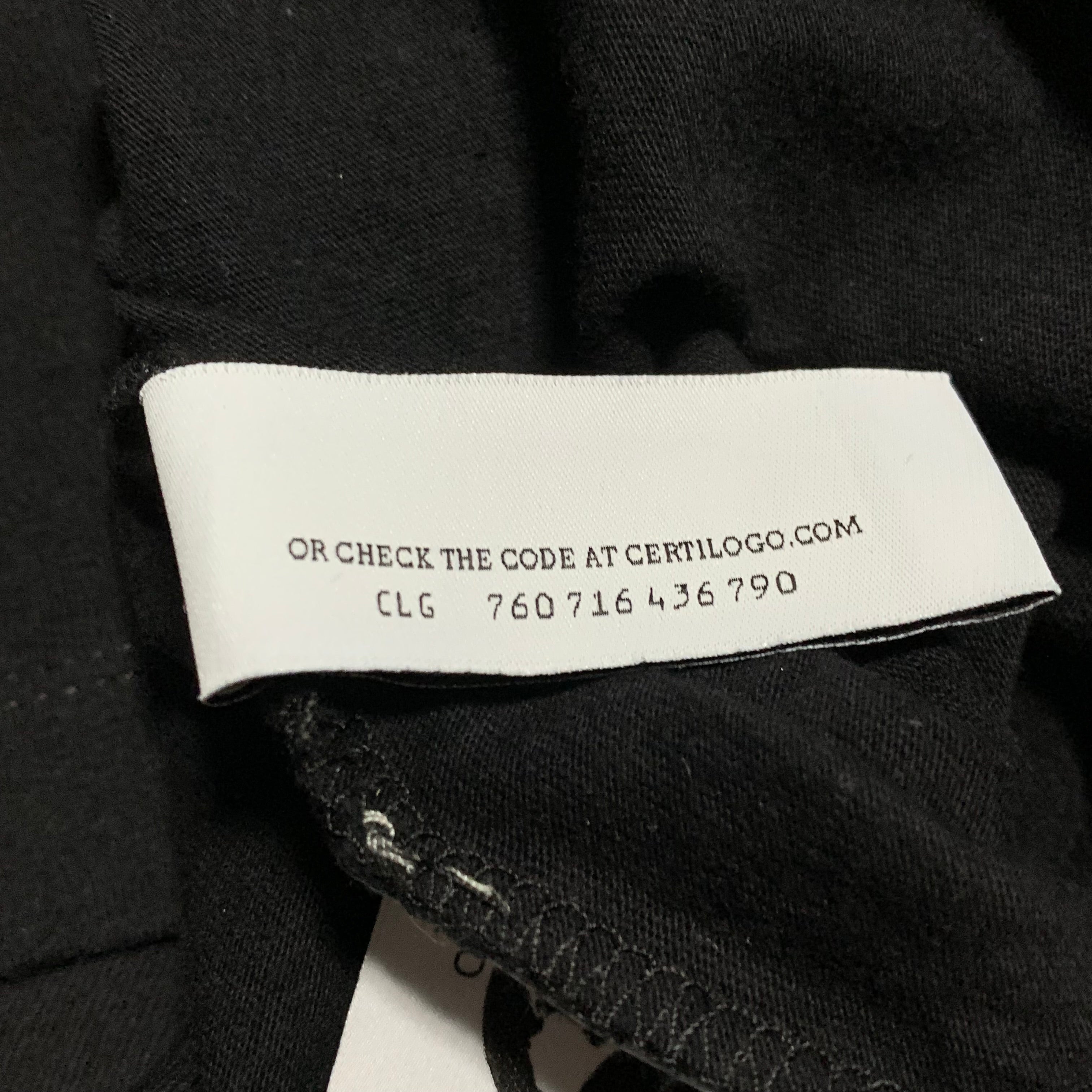 Off White XXL Arrow On Canvas Black Tee Virgil Abloh