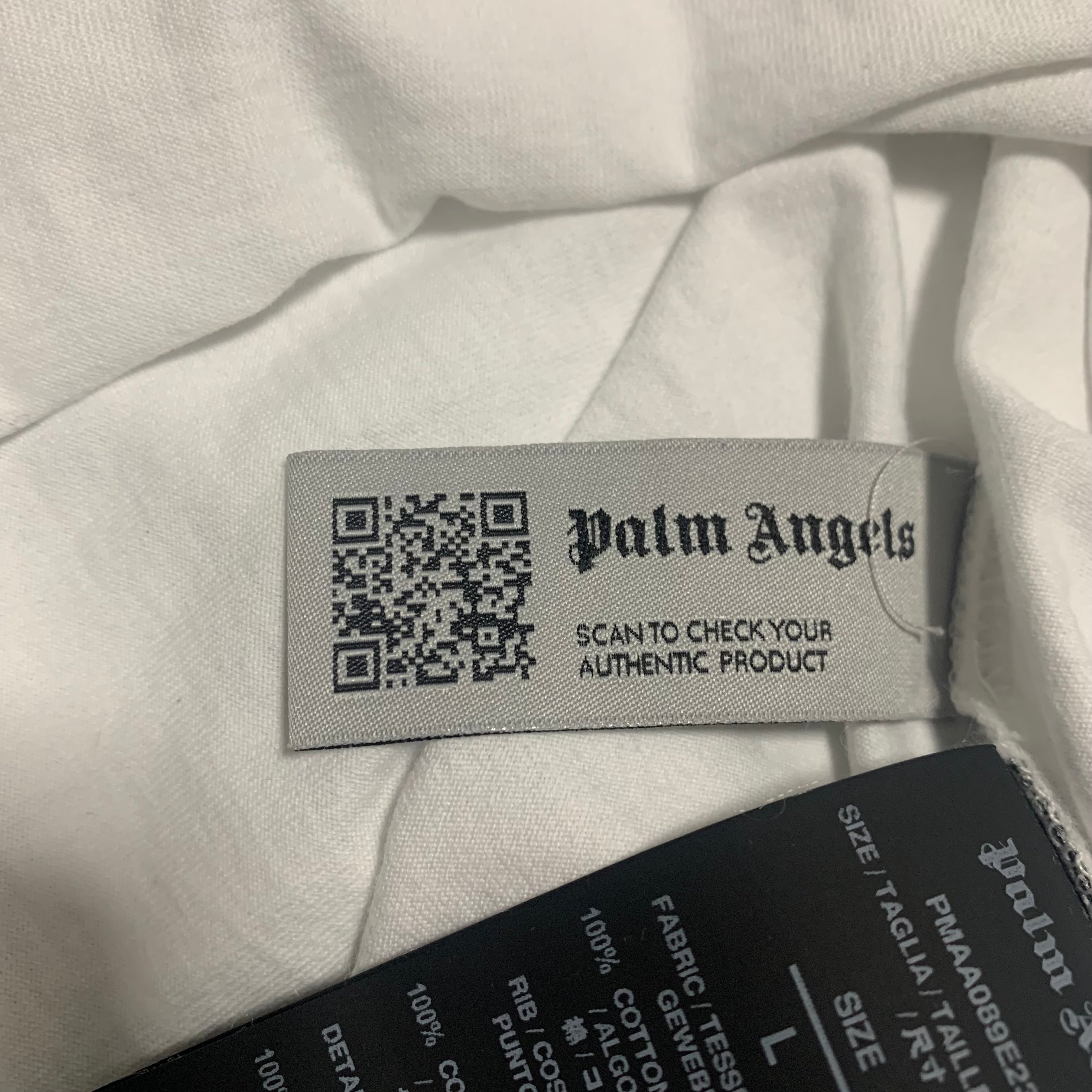 Palm Angels Large Monogram White Tee