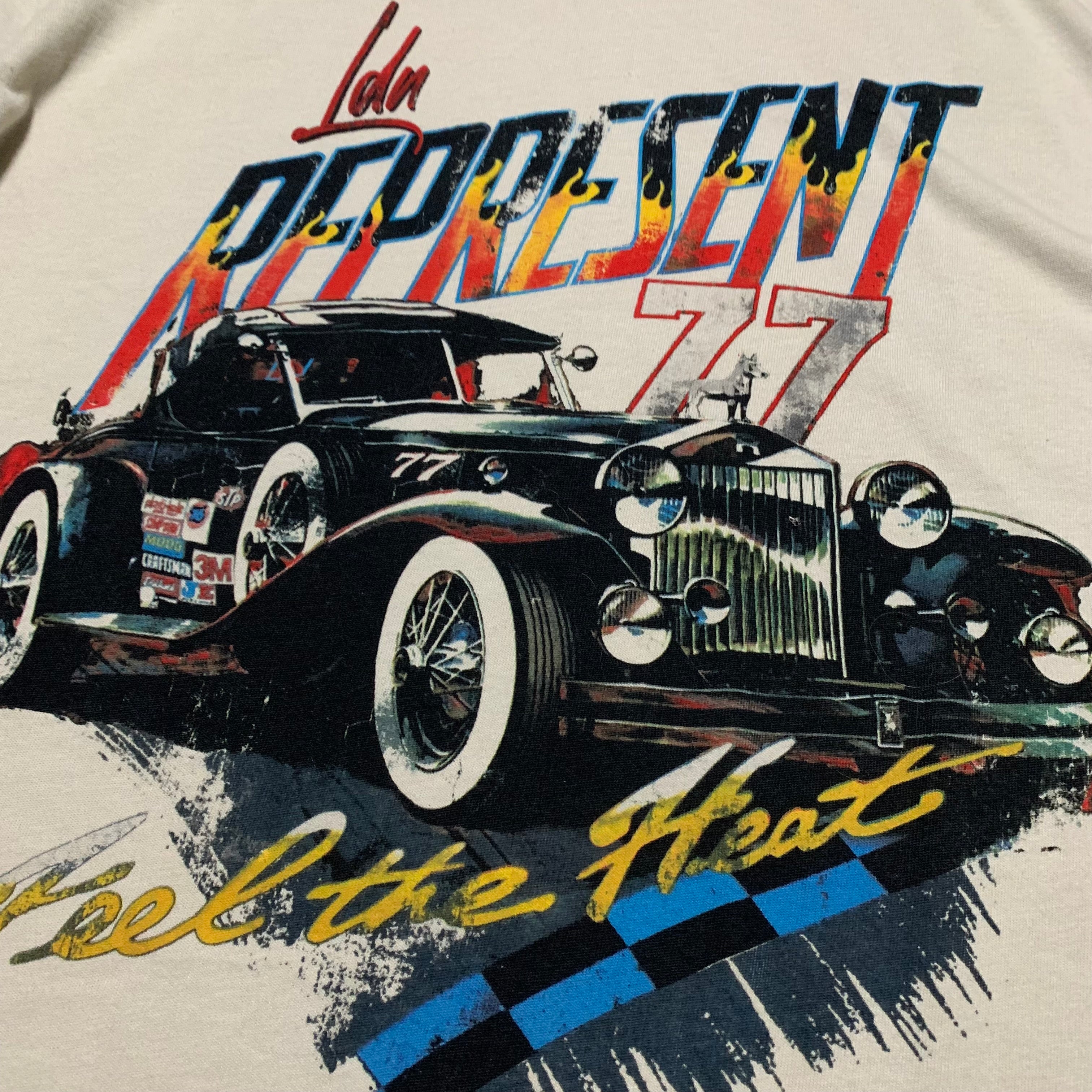 Represent Small Feel The Heat Vintage White Tee