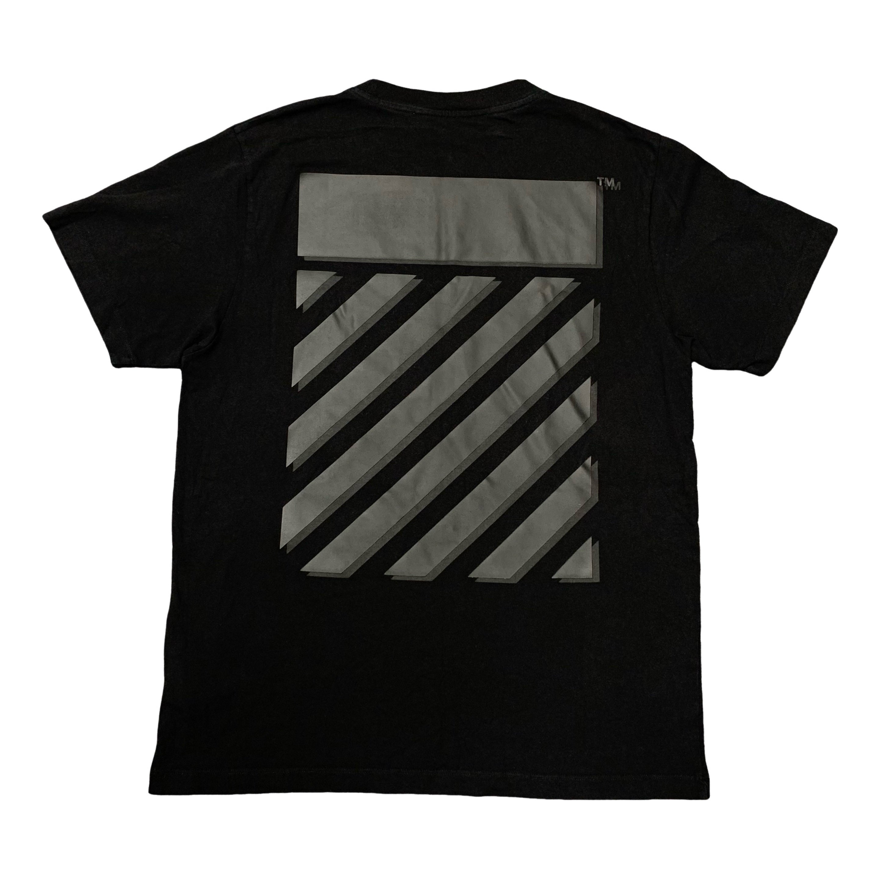 Off White Large Tee Diag Black T-Shirt Virgil Abloh
