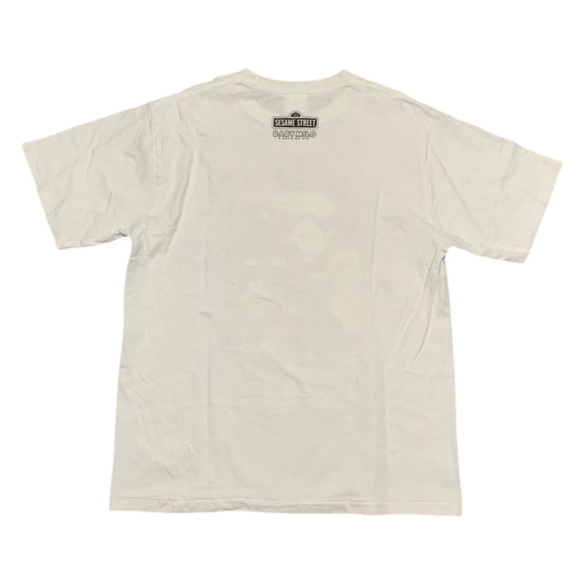 Bape Large Sesame Street Ape Head White Tee A Bathing Ape