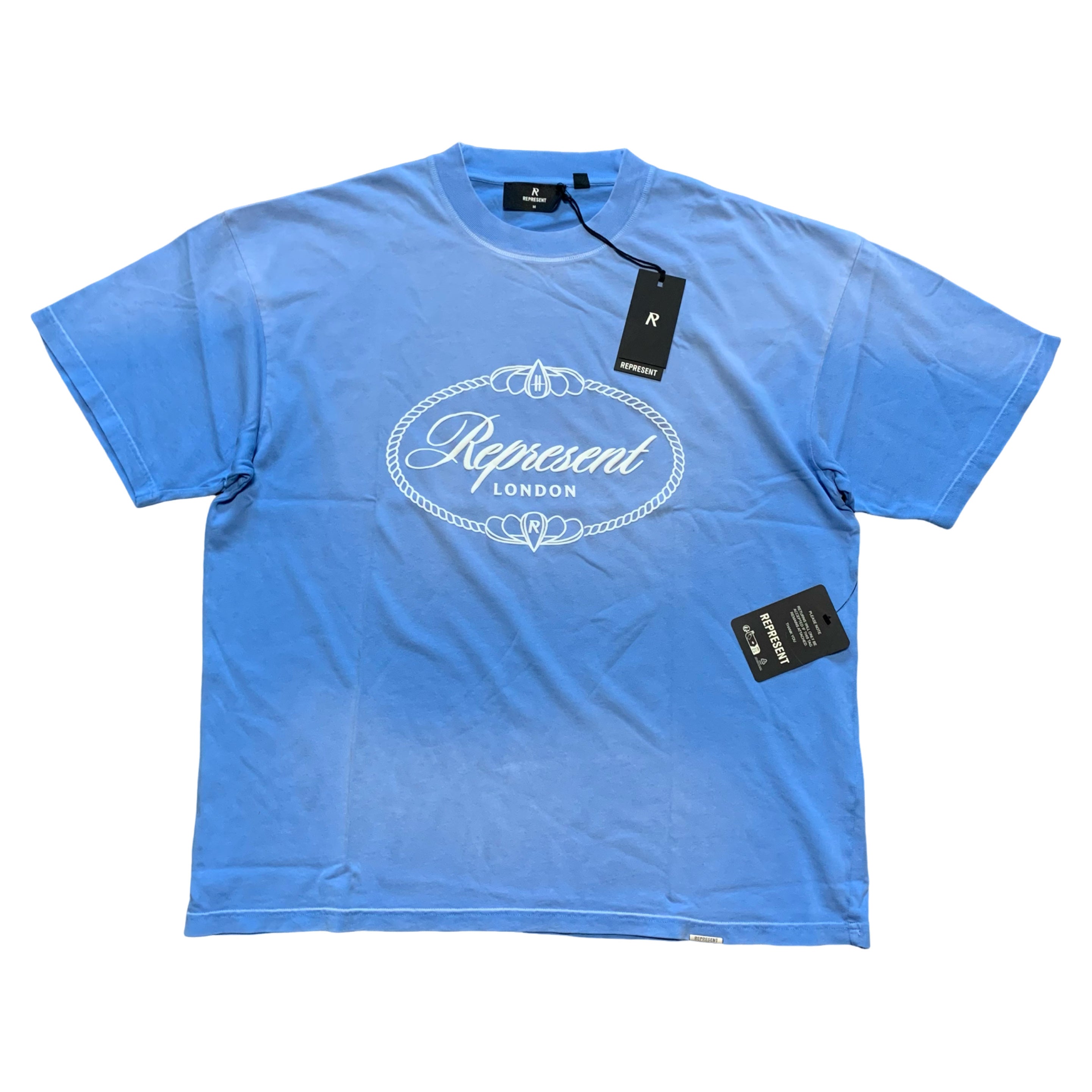 Represent Medium Harrods Crest Cloud Blue Tee