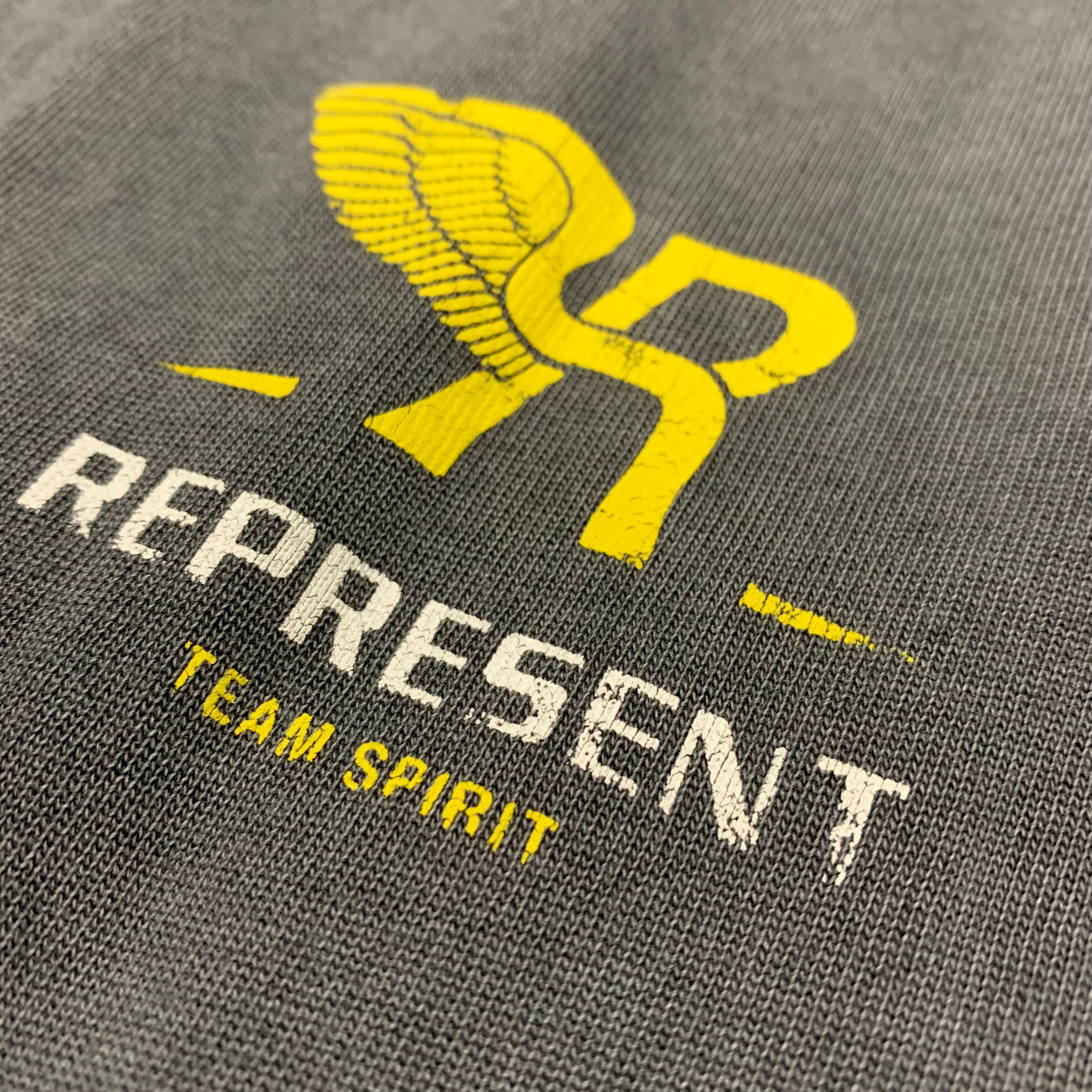 Represent Large Team Spirit Vintage Grey Tee