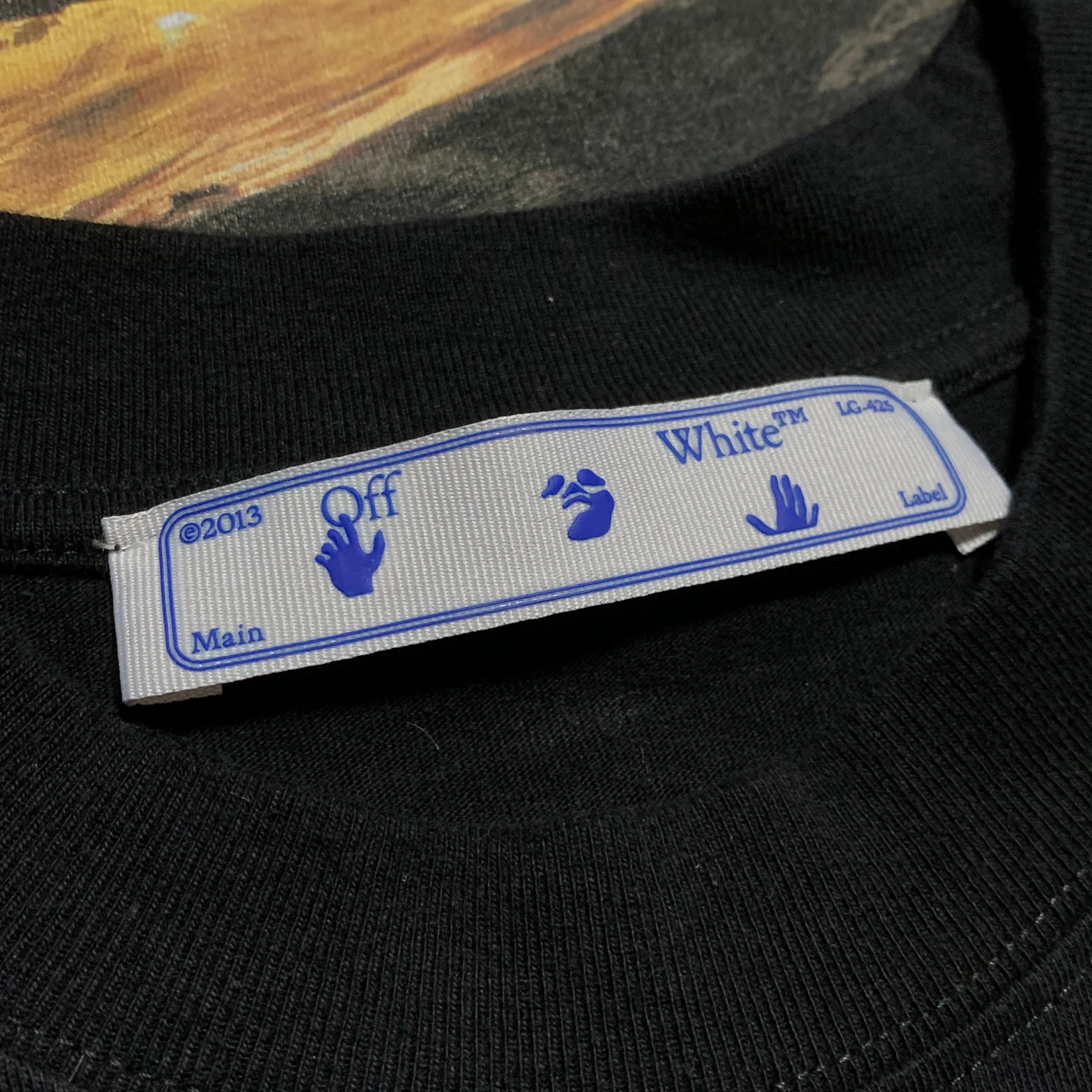 Off White XXL Arrow On Canvas Black Tee Virgil Abloh