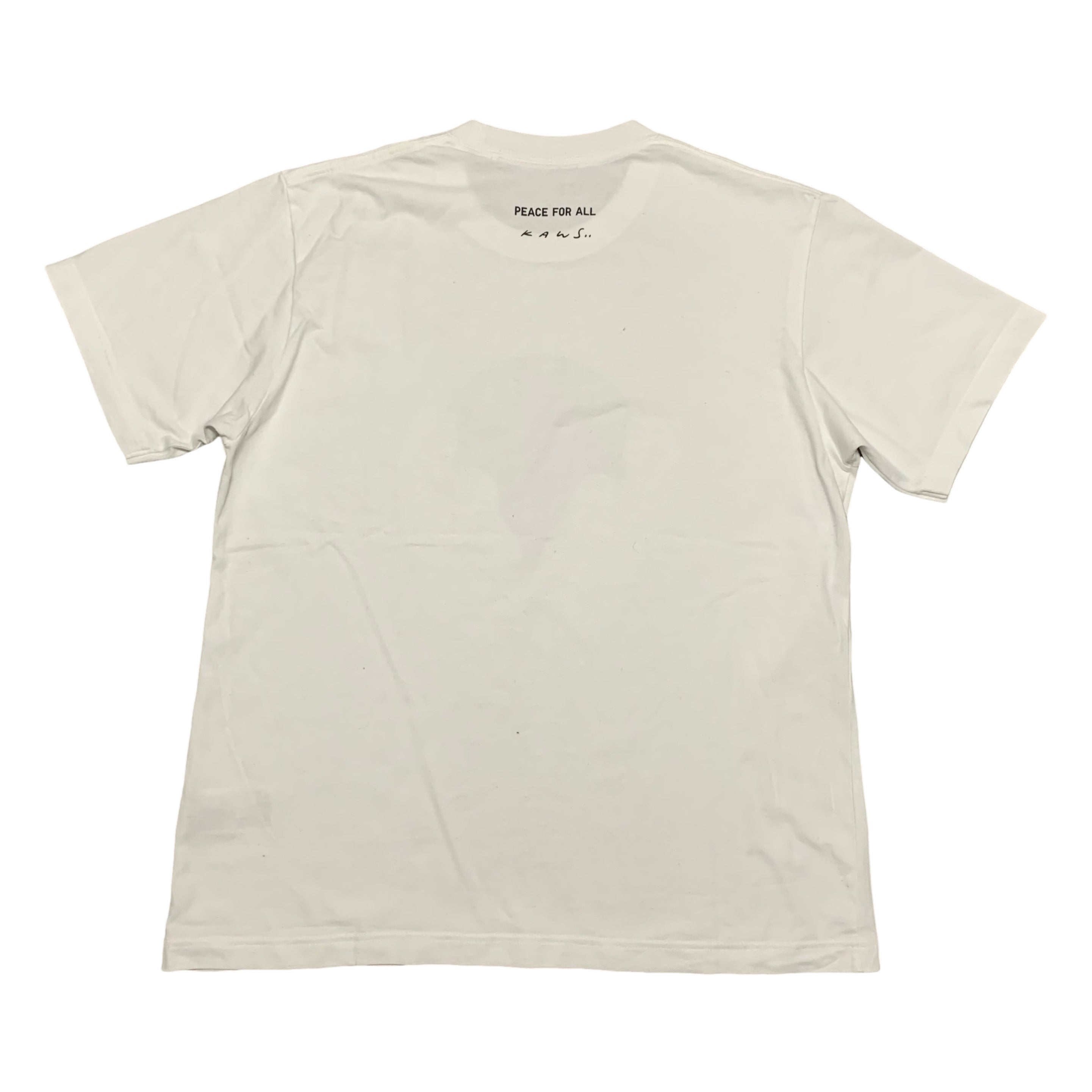 KAWS Medium Peace For All White Tee Uniqlo