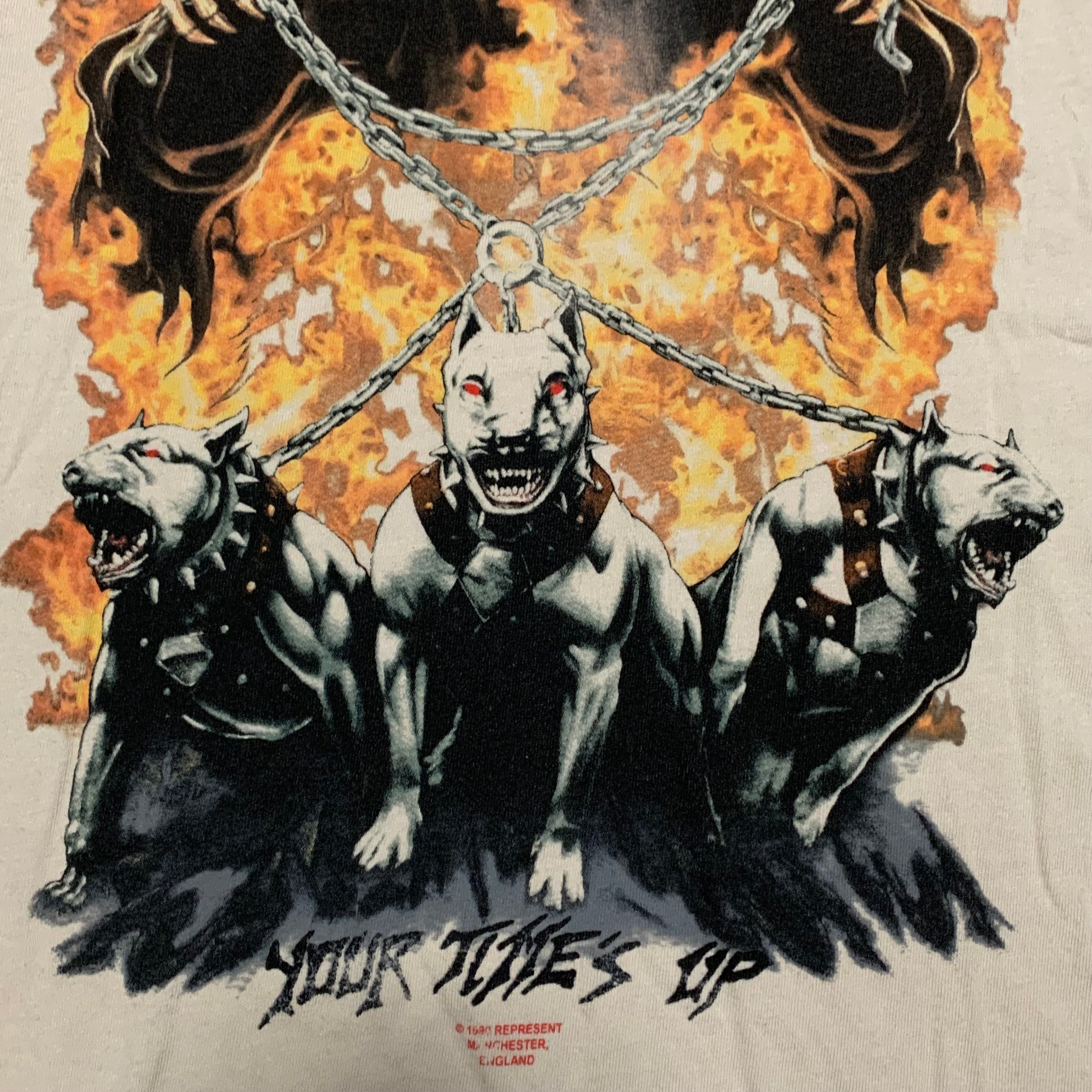 Represent Small Your Times Up Vintage White Tee