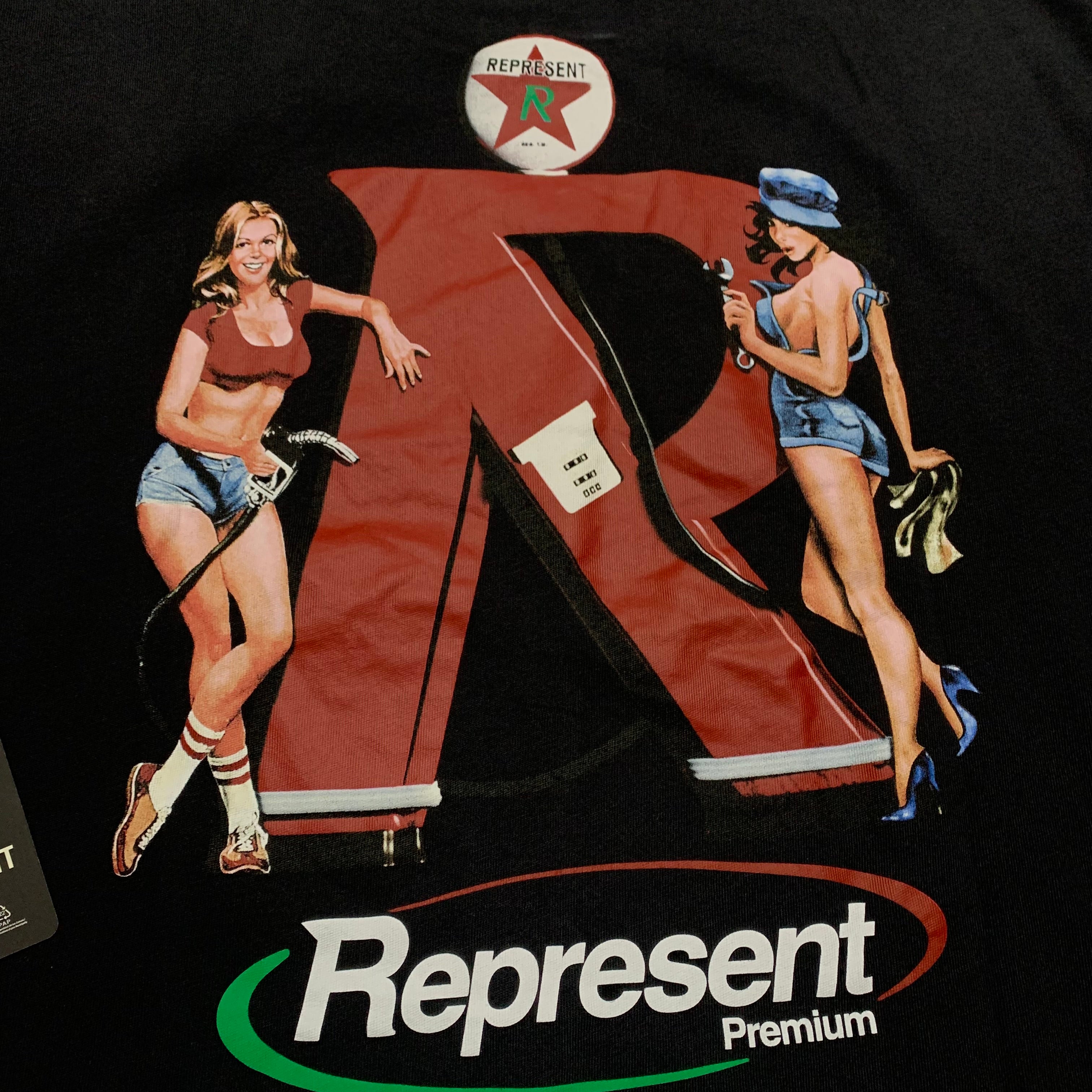 Represent Small Premium Black Tee