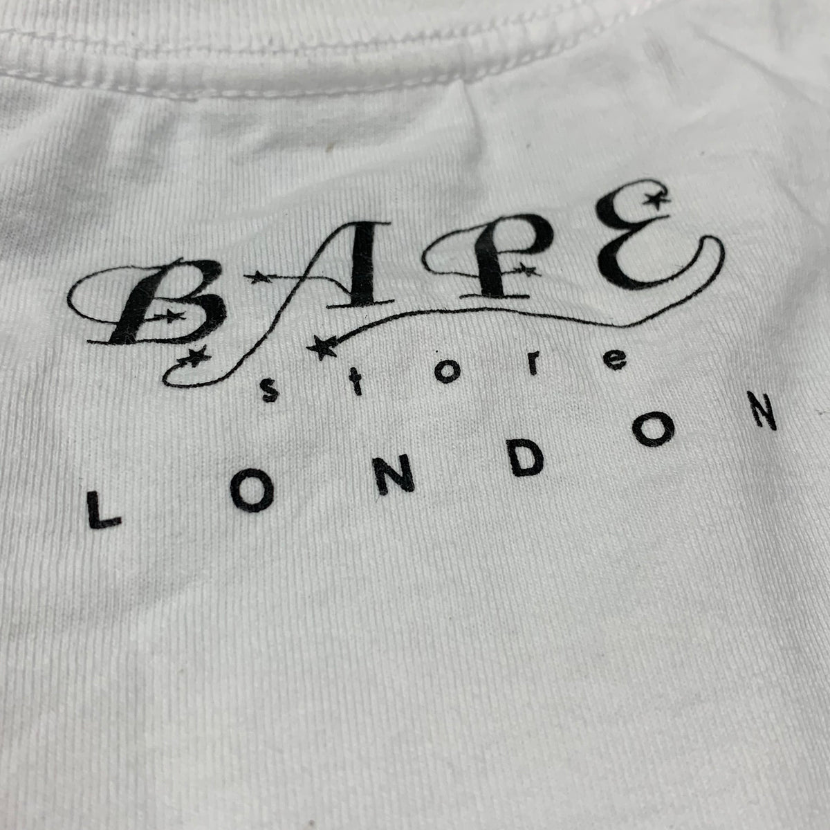Bape Medium Tee College London Camo 2nd Anniversary White T-Shirt A Bathing Ape