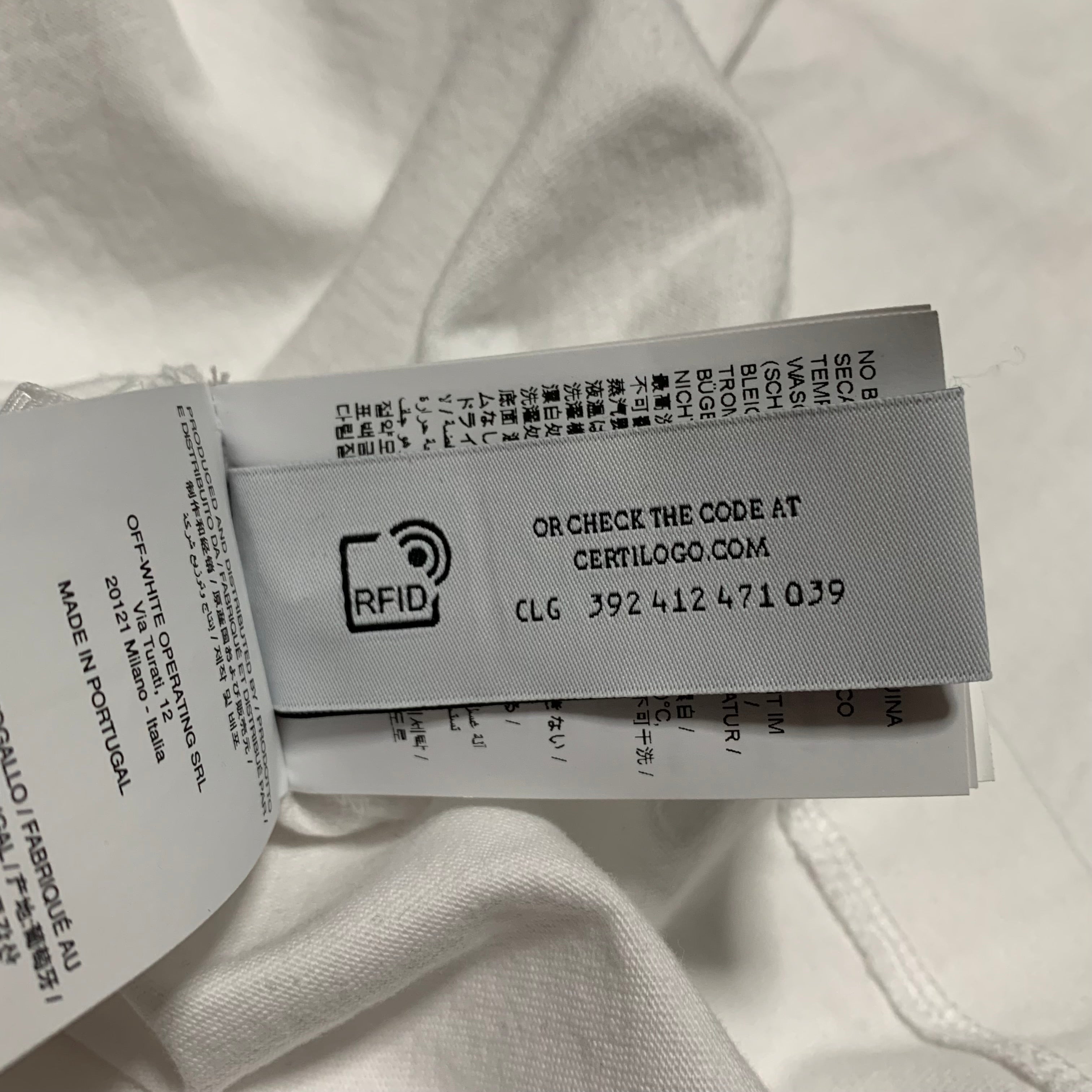 Off White Small Graffiti Graphic White Tee Virgil Abloh Limited Edition