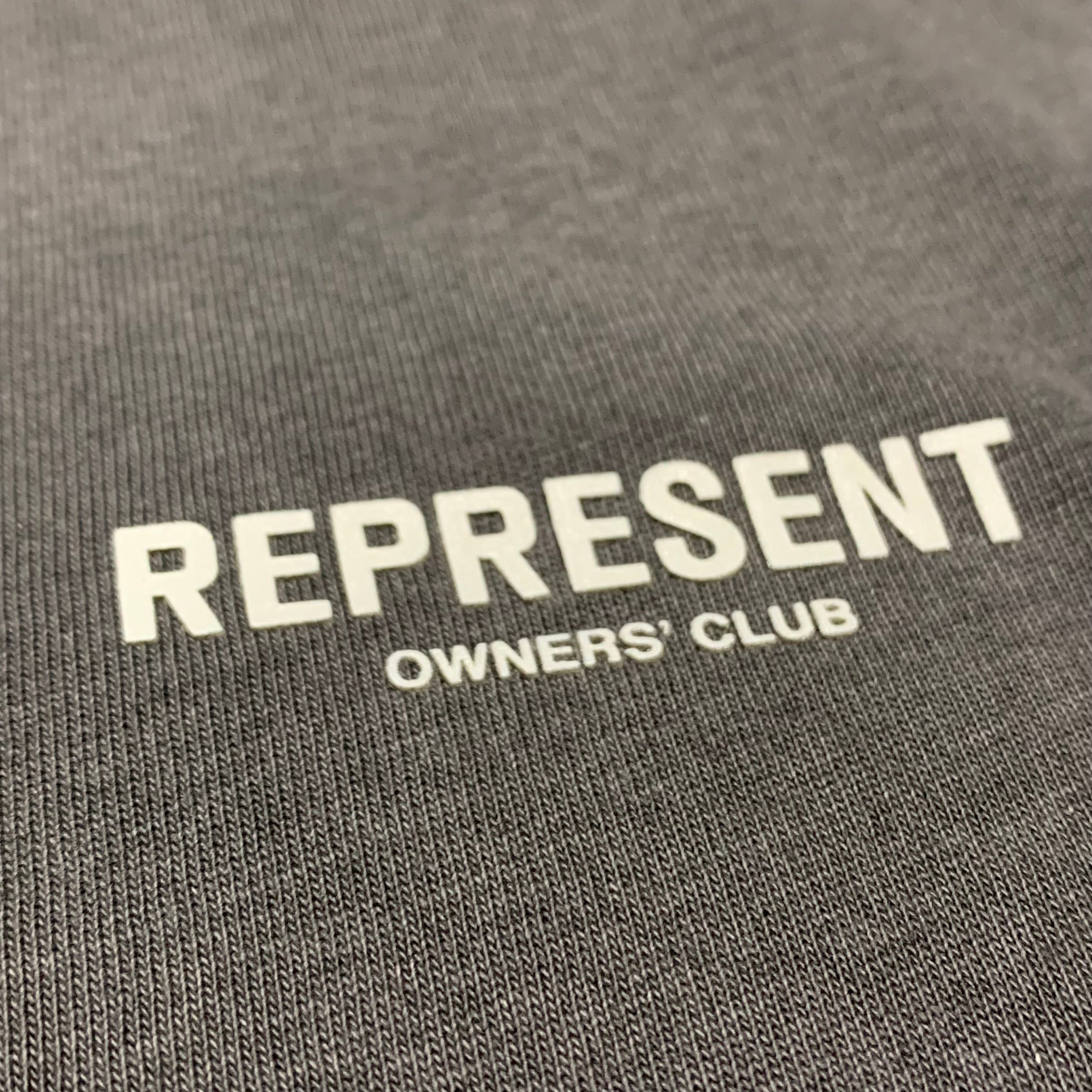 Represent x Oasis XS Owners Club Stained Black Tee