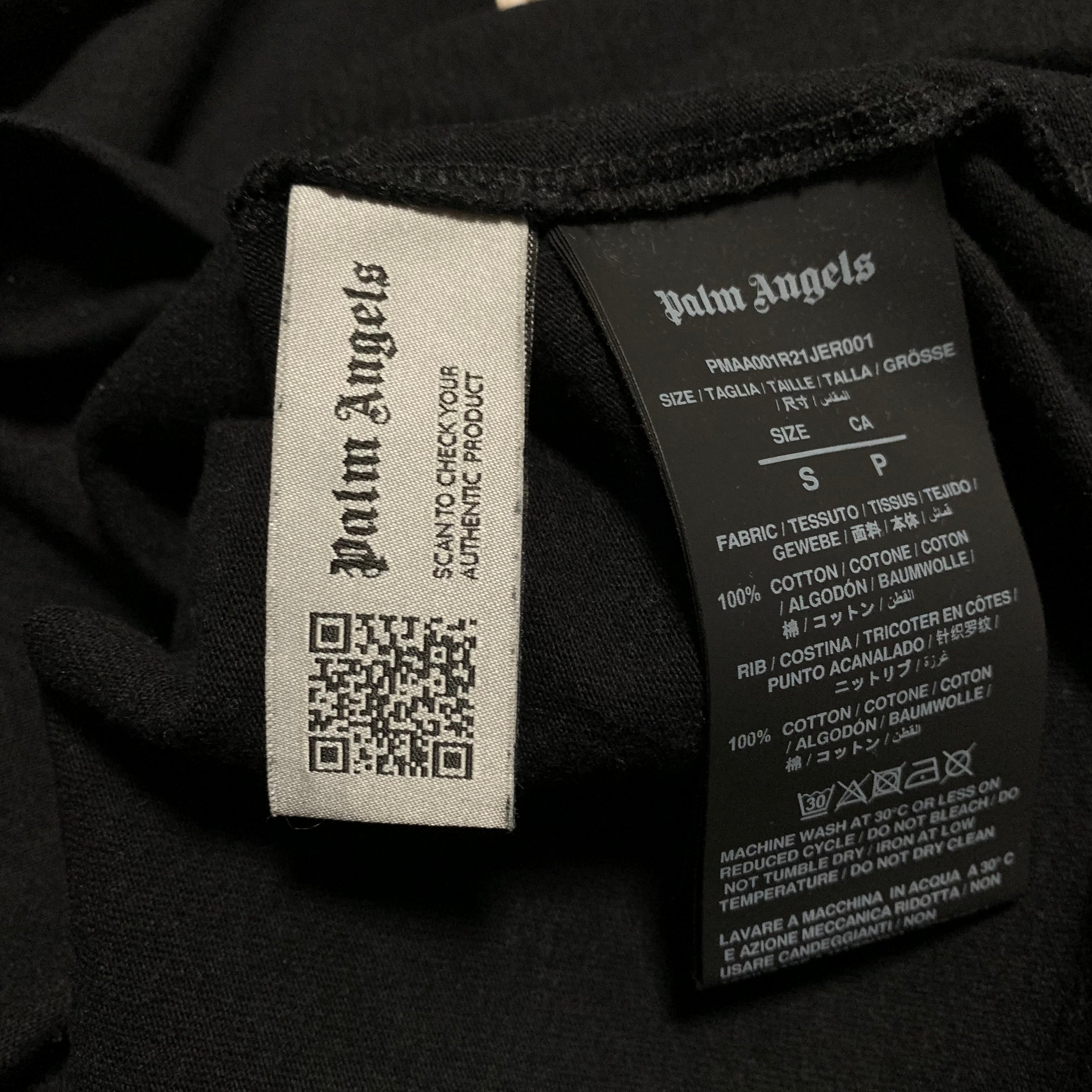 Palm Angels Small Kill The Bear Black Tee
