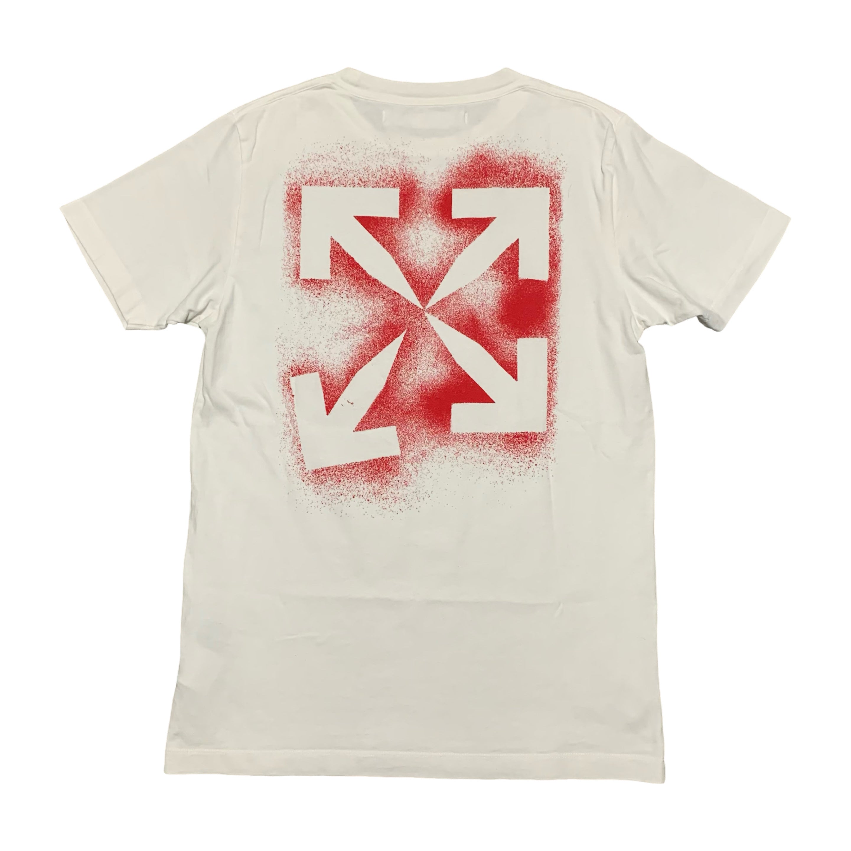 Off White Small Stencil Arrows White Tee Virgil Abloh