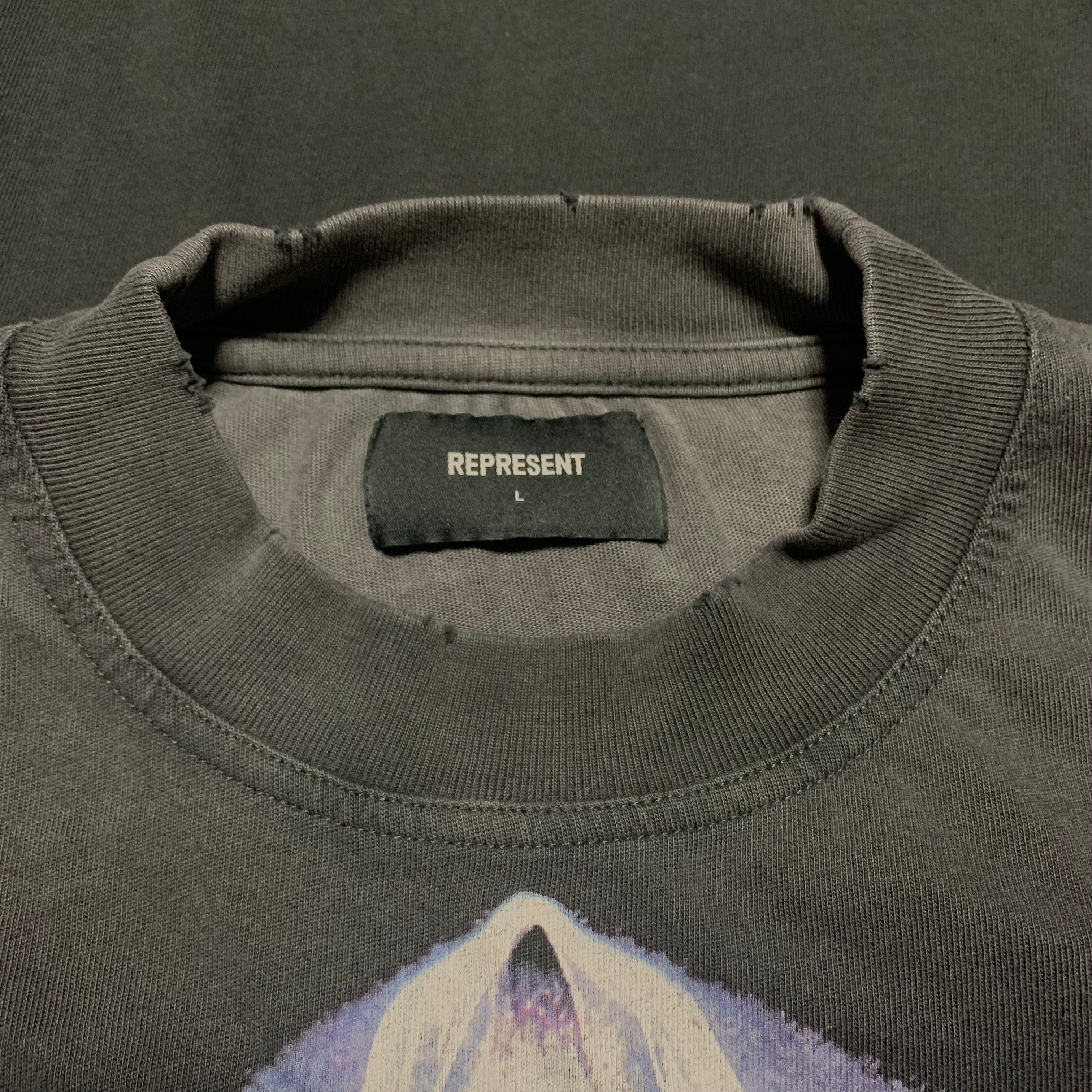 Represent Large Spirit Reaper Vintage Black Tee