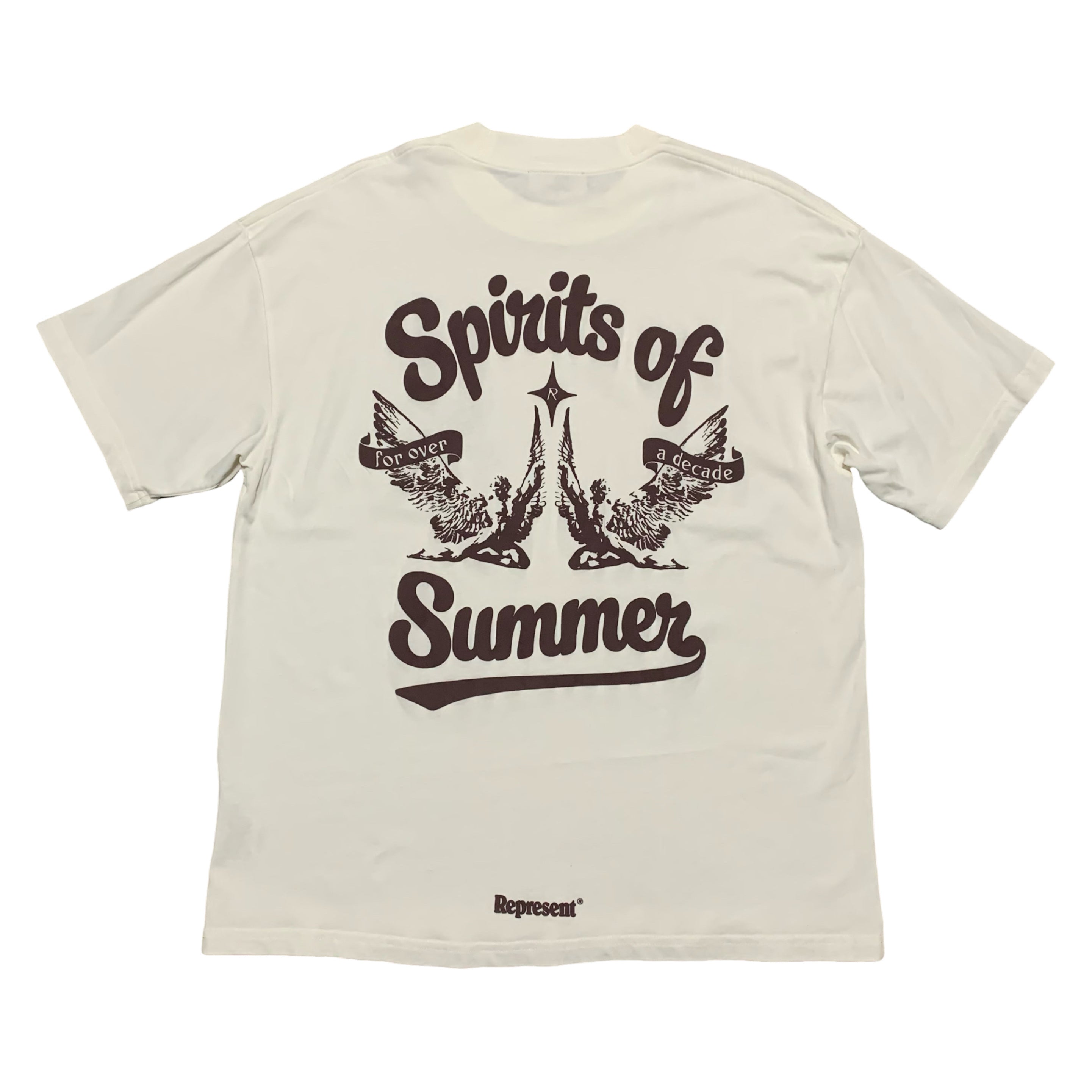 Represent Medium Spirits Of Summer Flat White Tee