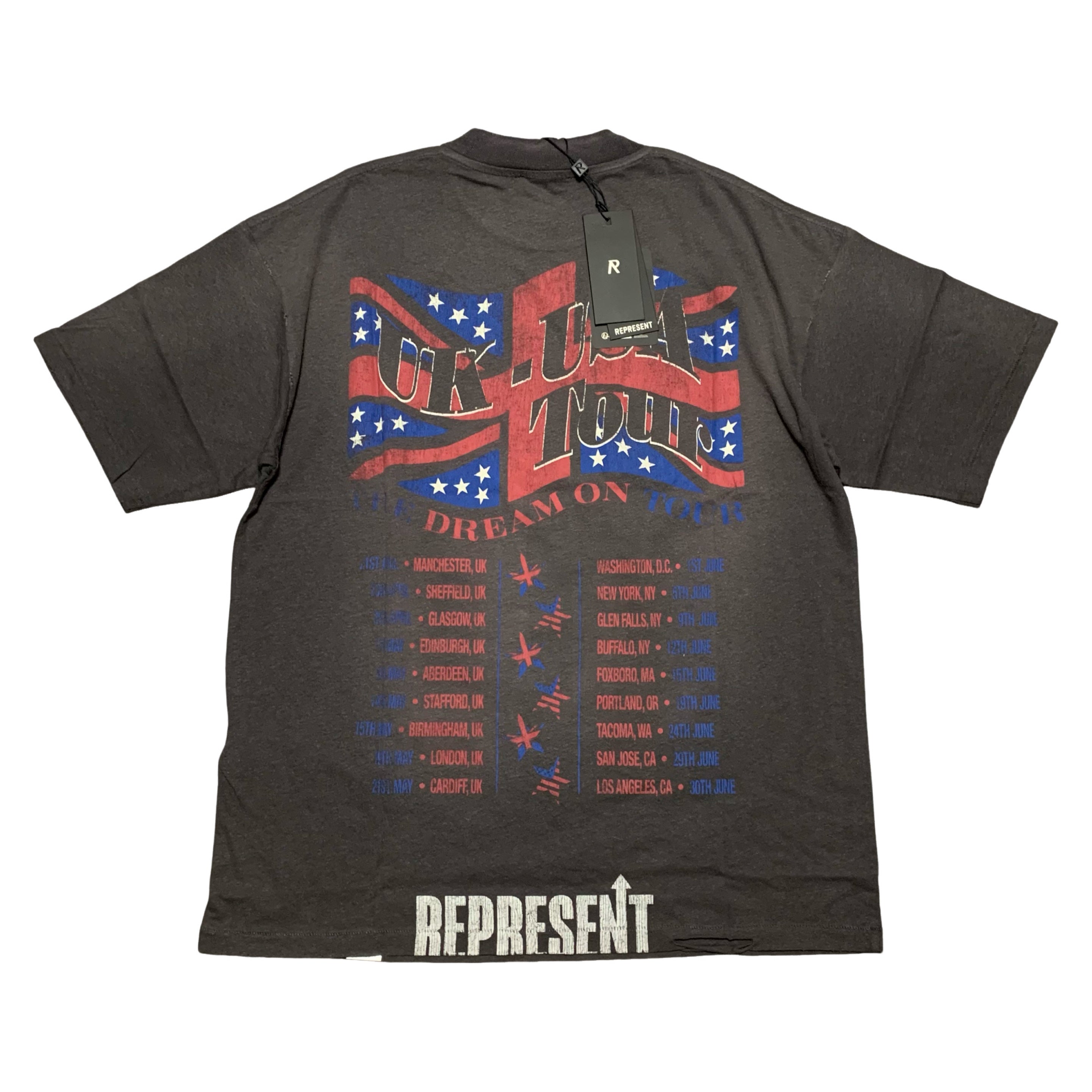 Represent XS Dream On Tour Sun Fade Grey Tee