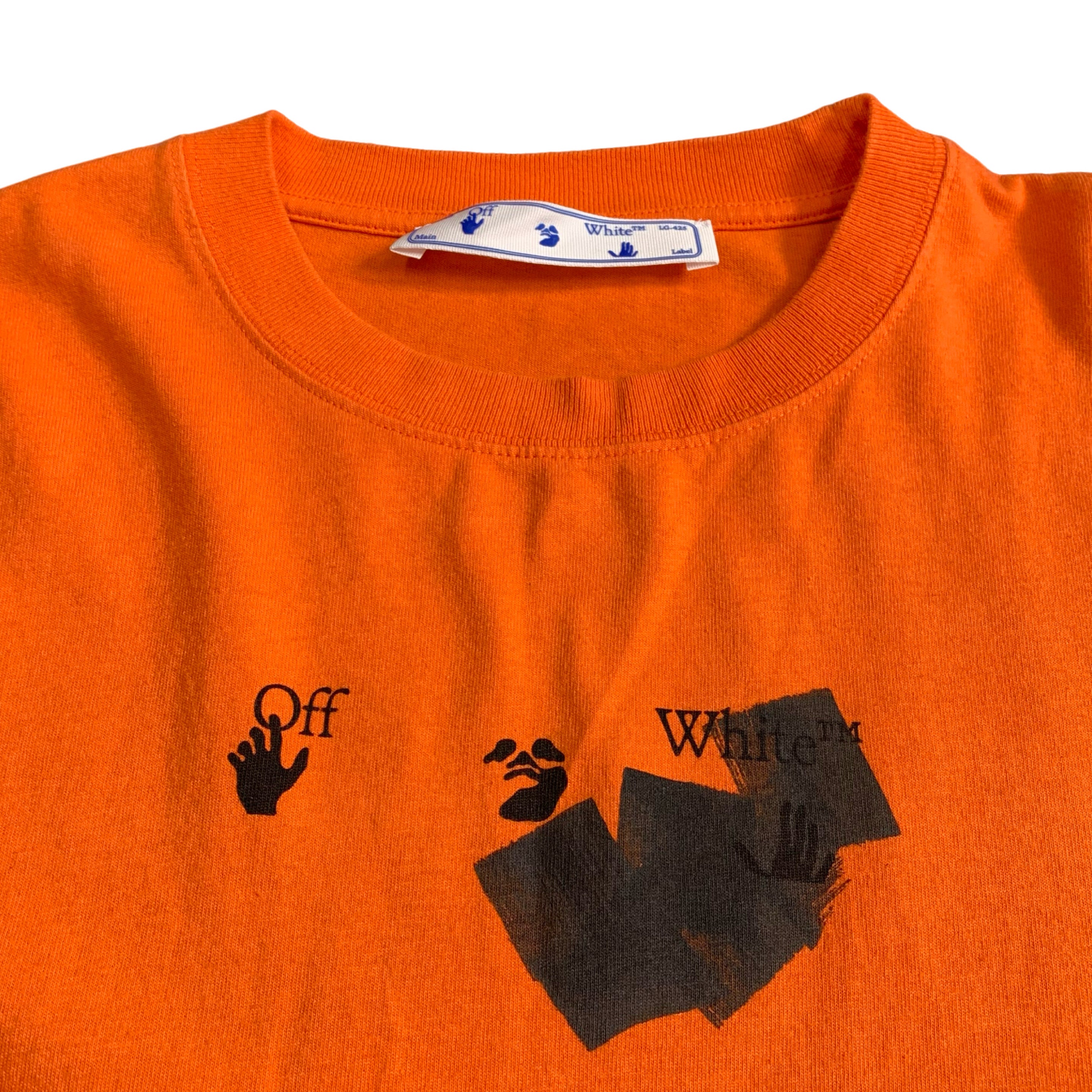Off White XL Tee Marker Arrows Orange T-Shirt Virgil Abloh