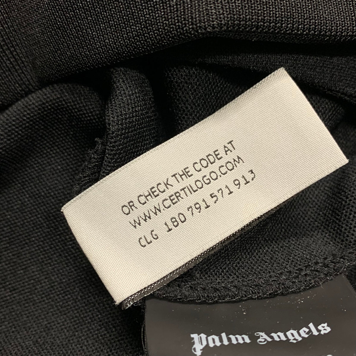Palm Angels XL Jacket Black Rainbow Stripe Classic Track Top Jacket