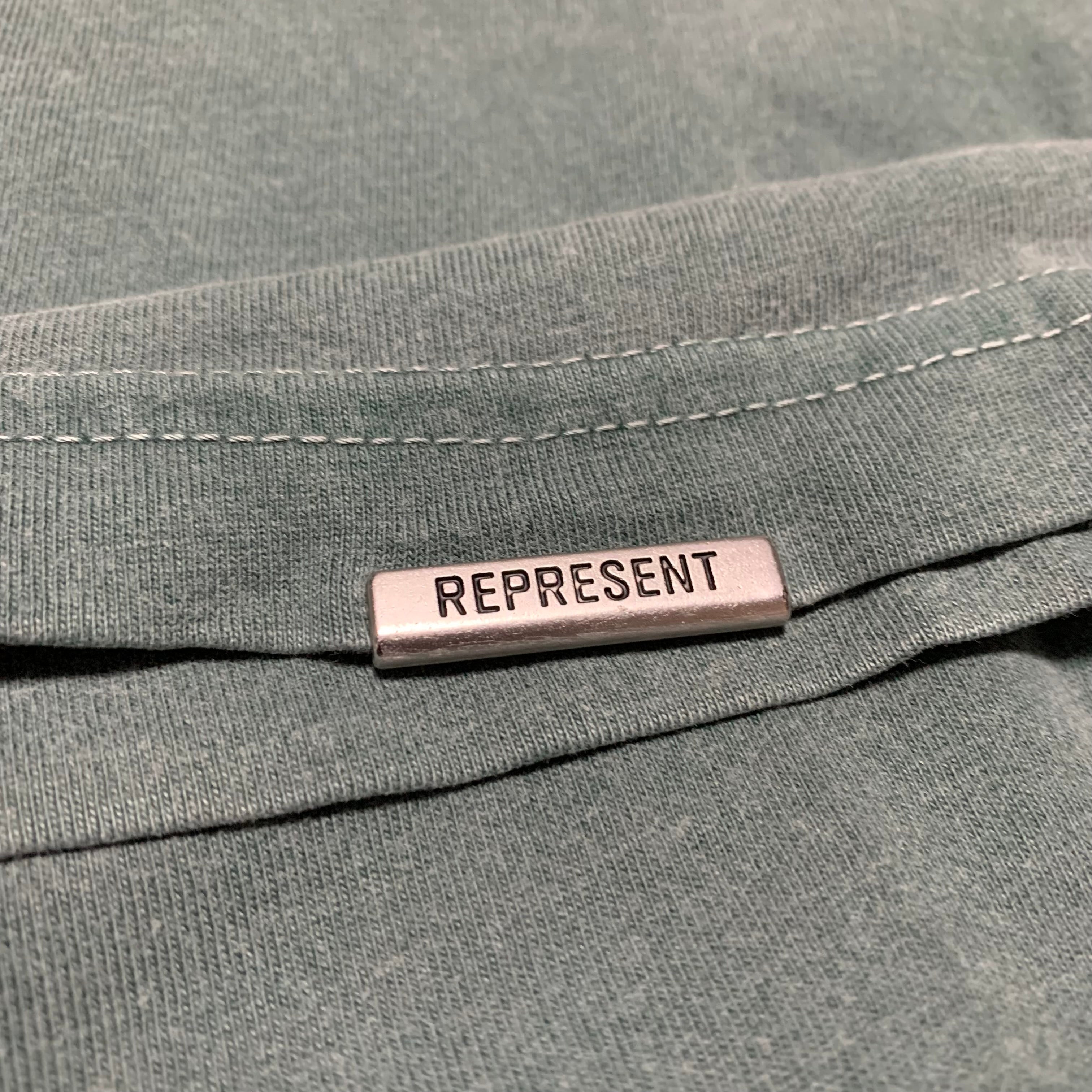 Represent Medium Applique Forest Green Tee