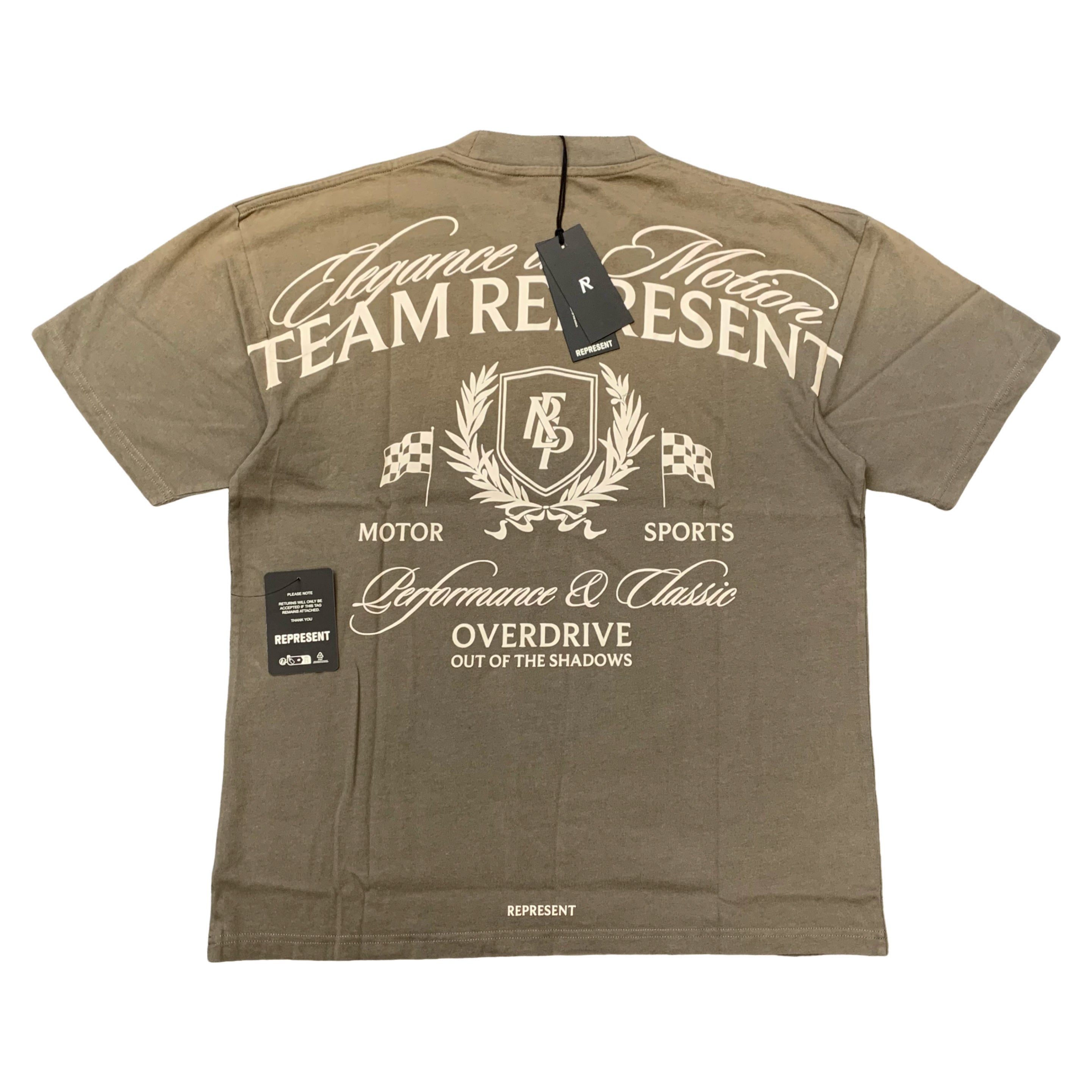 Represent Small Tee Crest Dark Taupe T-Shirt