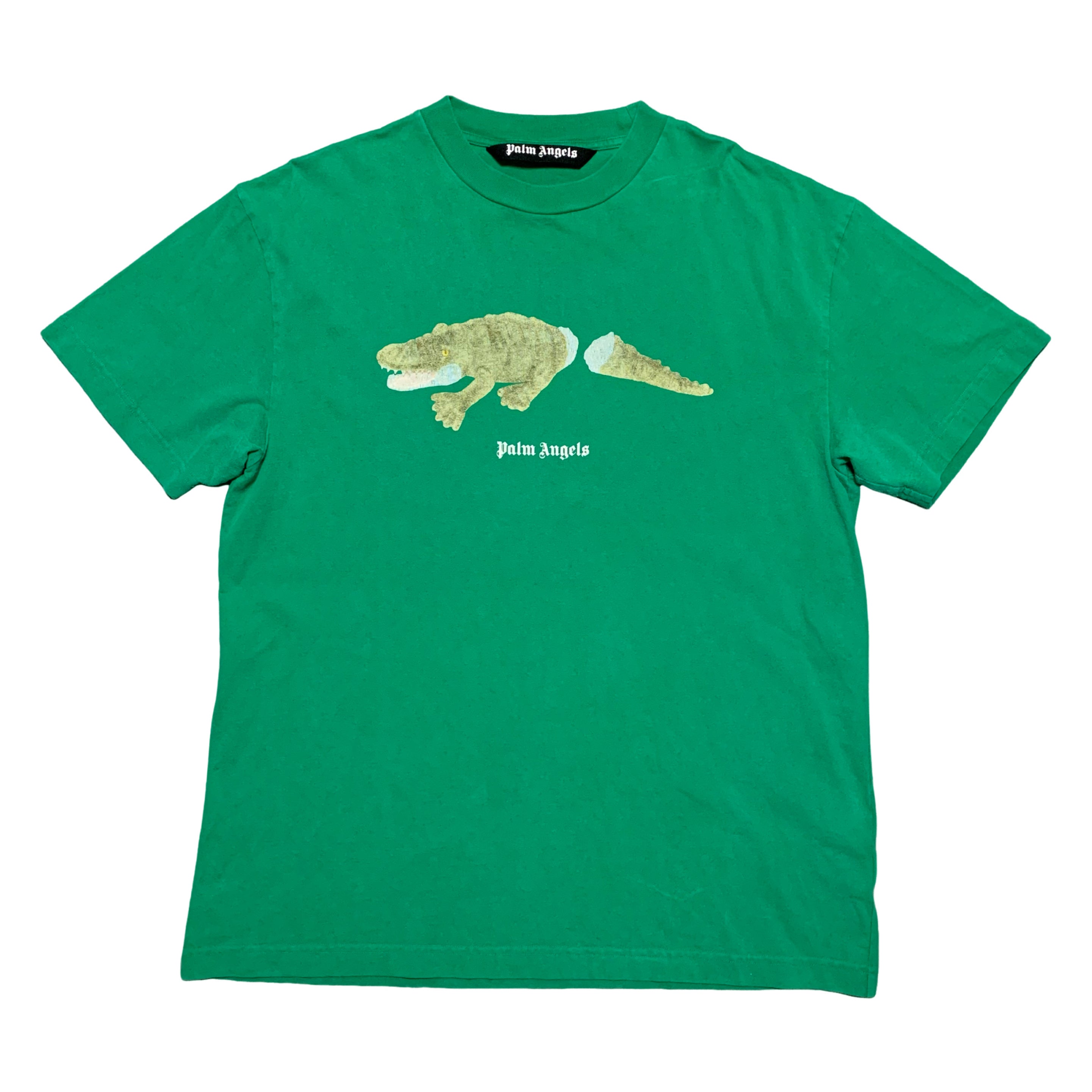 Palm Angels XL Crocodile Green Tee