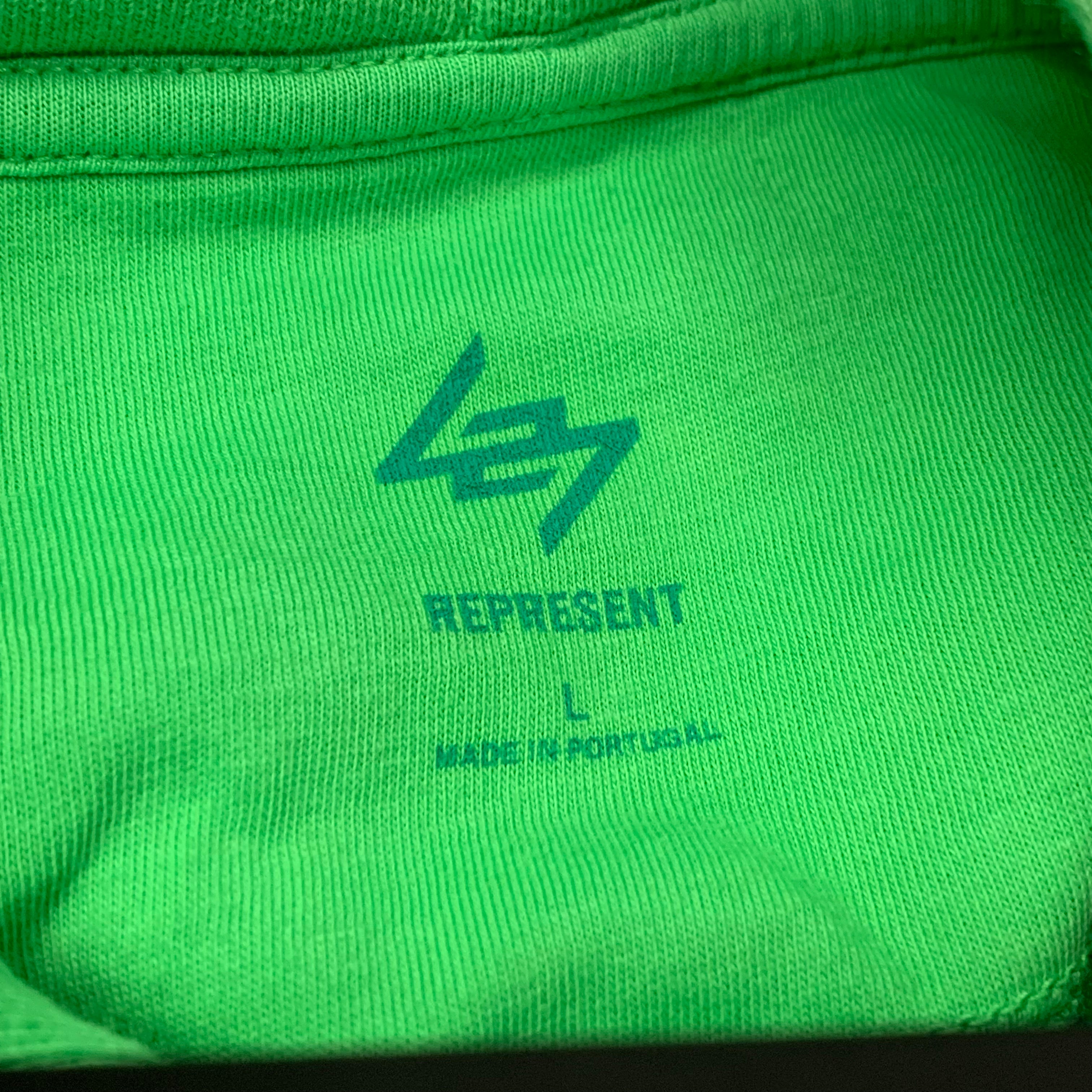 Represent Large Hoodie 247 Motion Oversized Speed Green Hoodie
