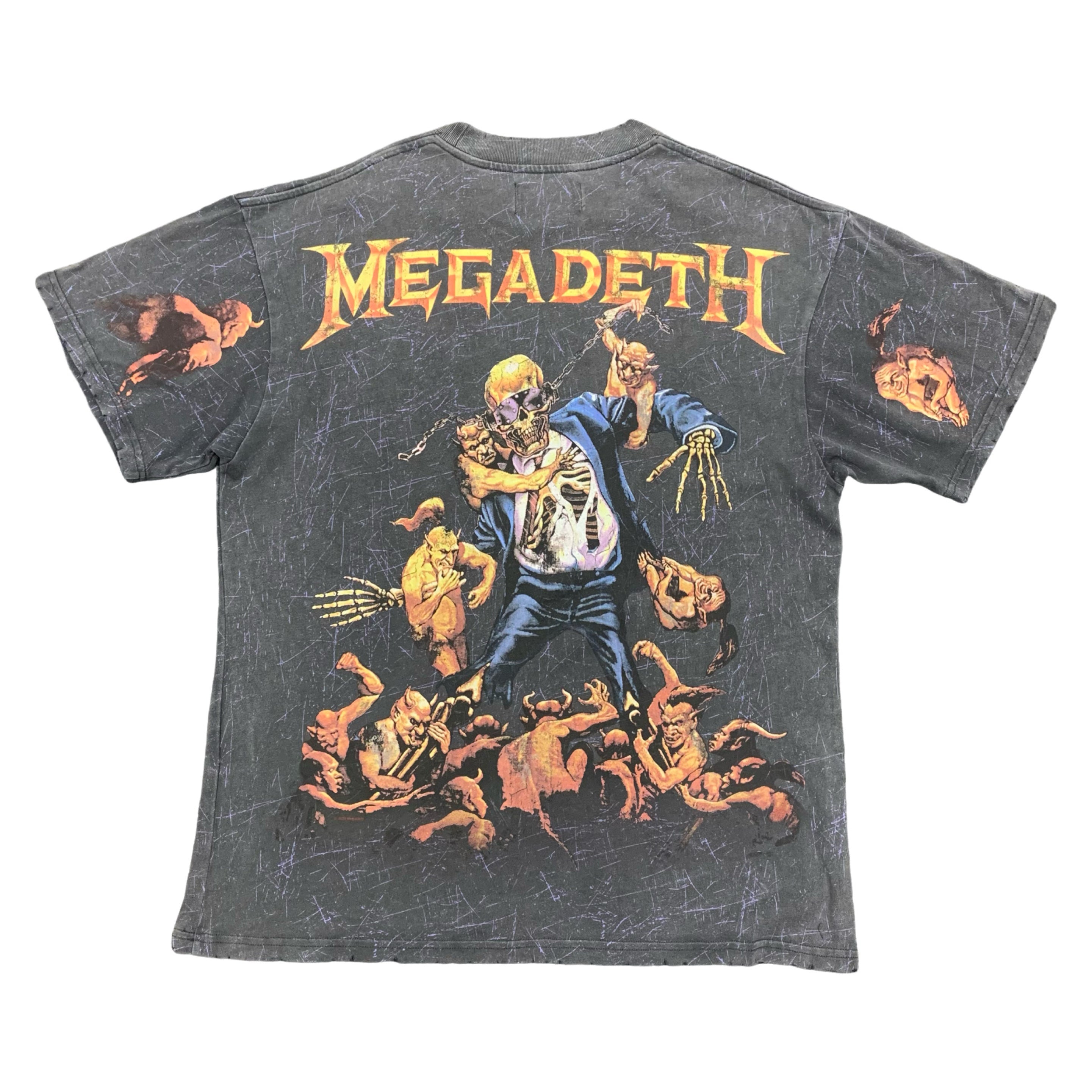 Represent Medium Tee Megadeth Vintage Grey T-Shirt
