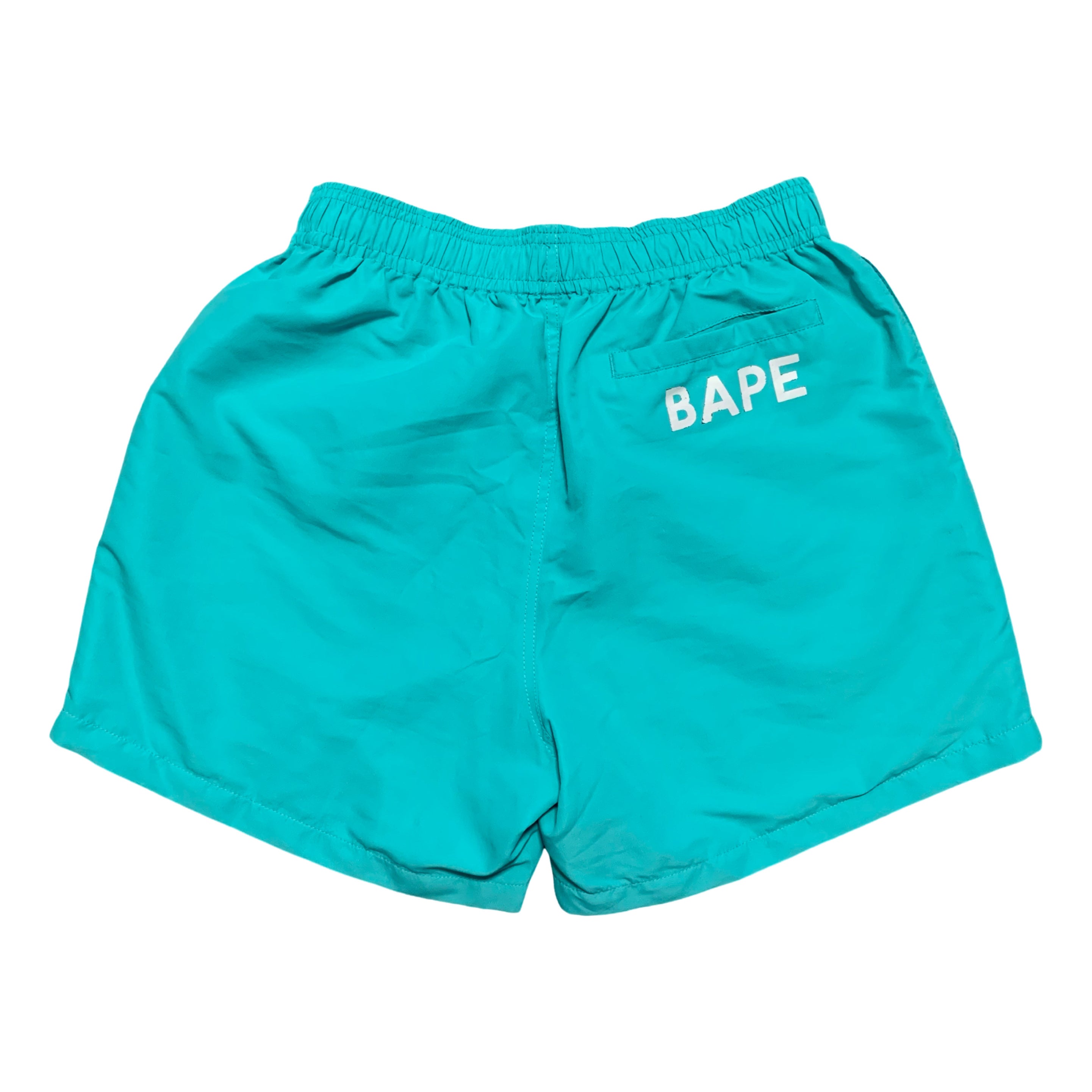 Bape Small Shorts Aqua Blue Beach Shorts Japan Exclusive Pack 2022