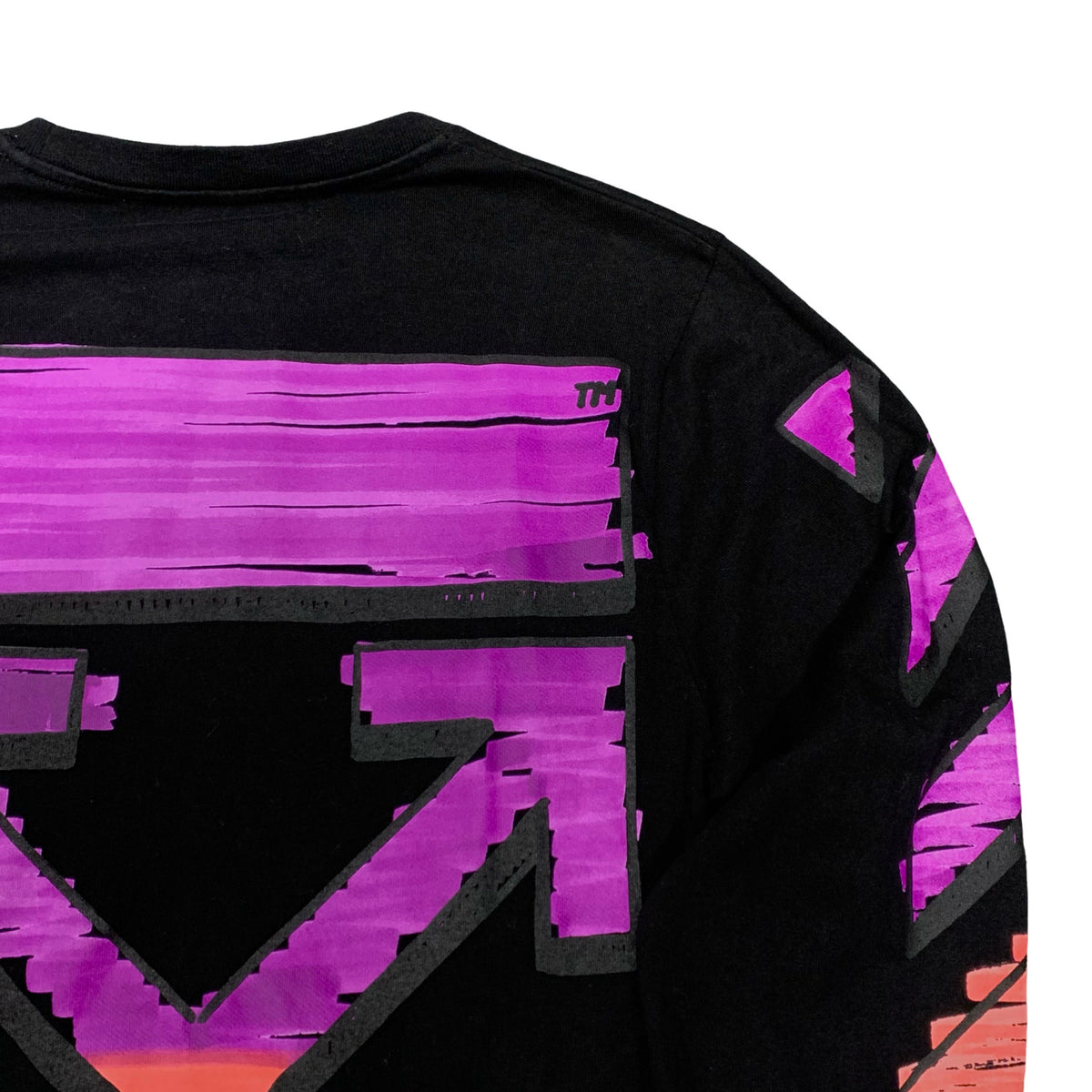 Off White XS Tee Marker Arrows Black Long Sleeve T-Shirt Virgil Abloh