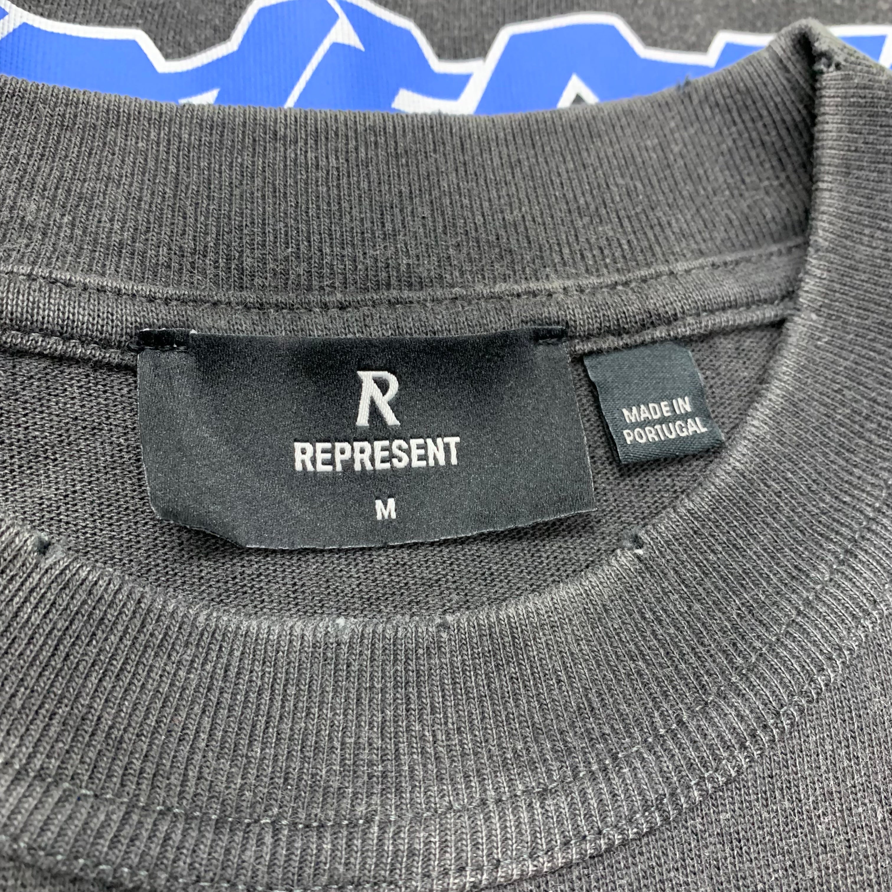 Represent Medium Tee Marias Great Ocean Vintage Black T-Shirt