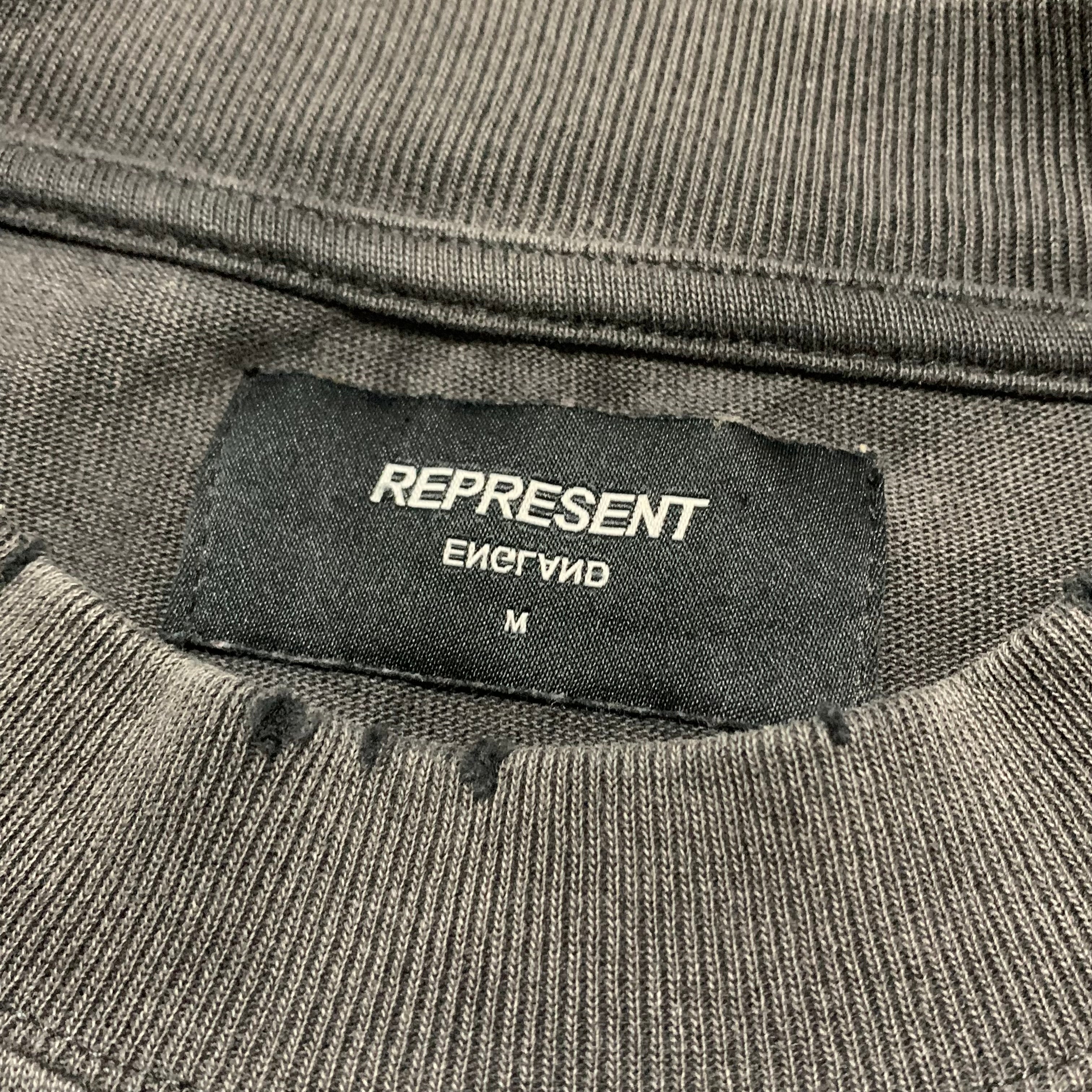 Represent Medium Louder Then Hell Vintage Grey Tee