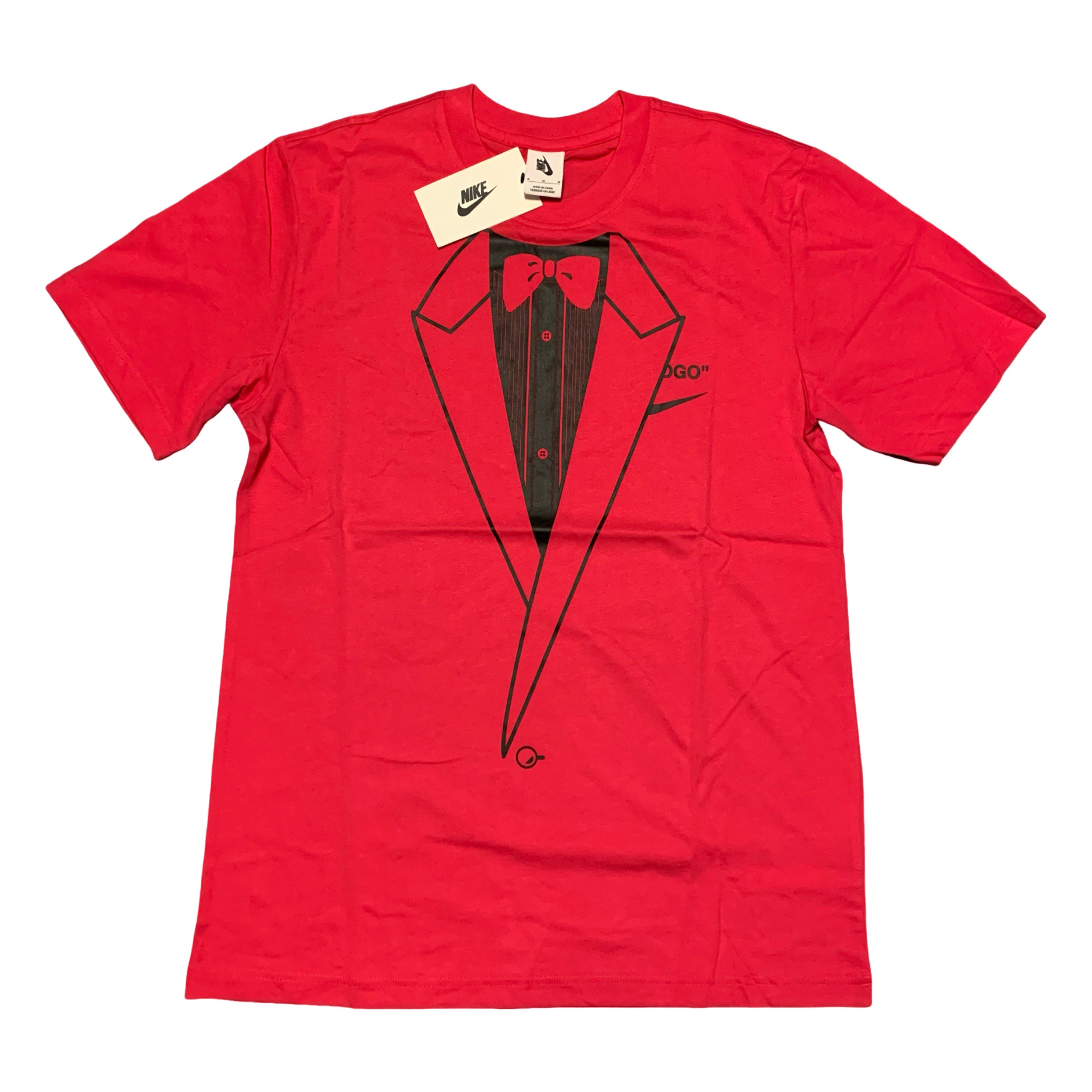 Off White Nike Medium NRG A6 Tie Graphic Pink Tee Virgil Abloh 2018