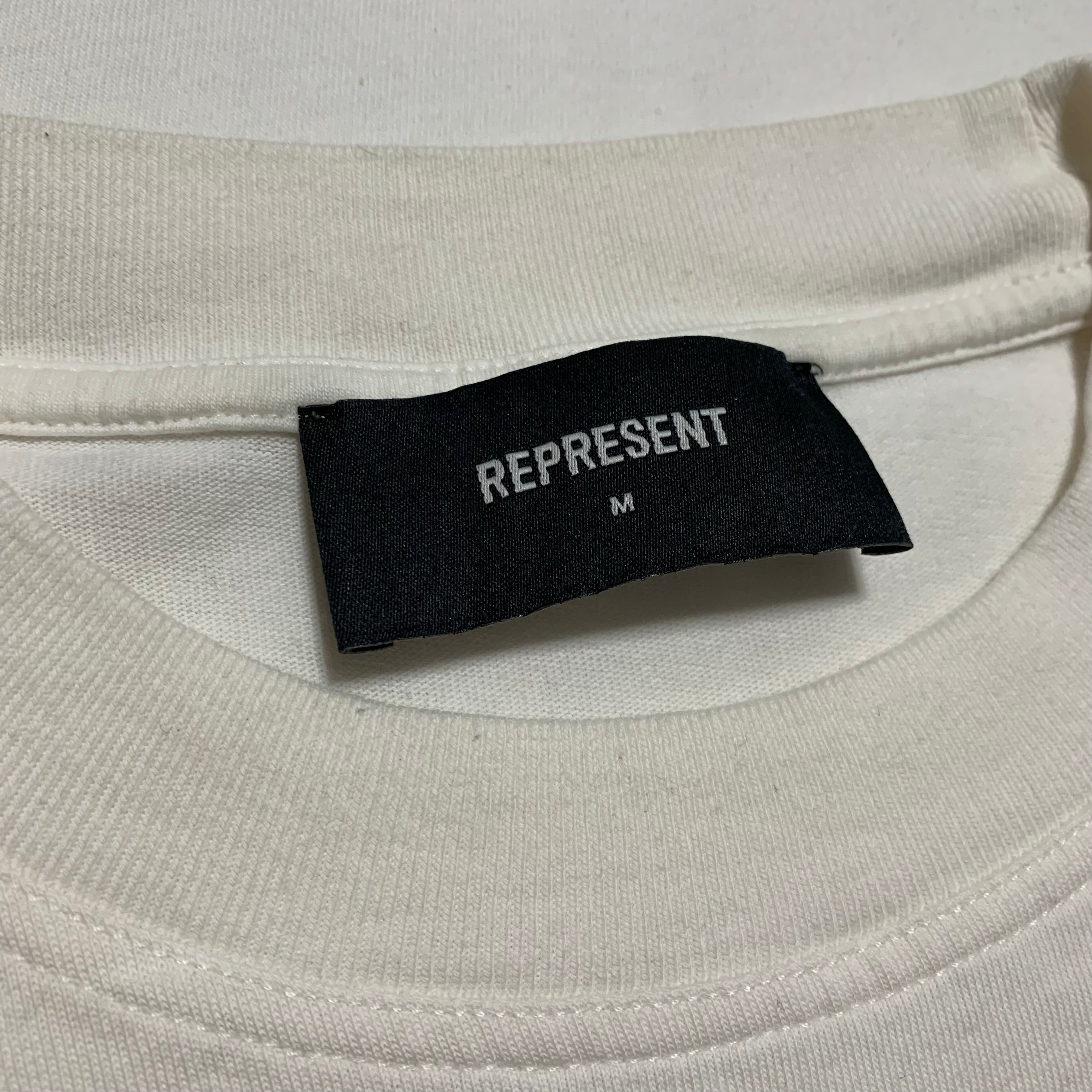 Represent Medium Tee Owners Club Flat White T-Shirt