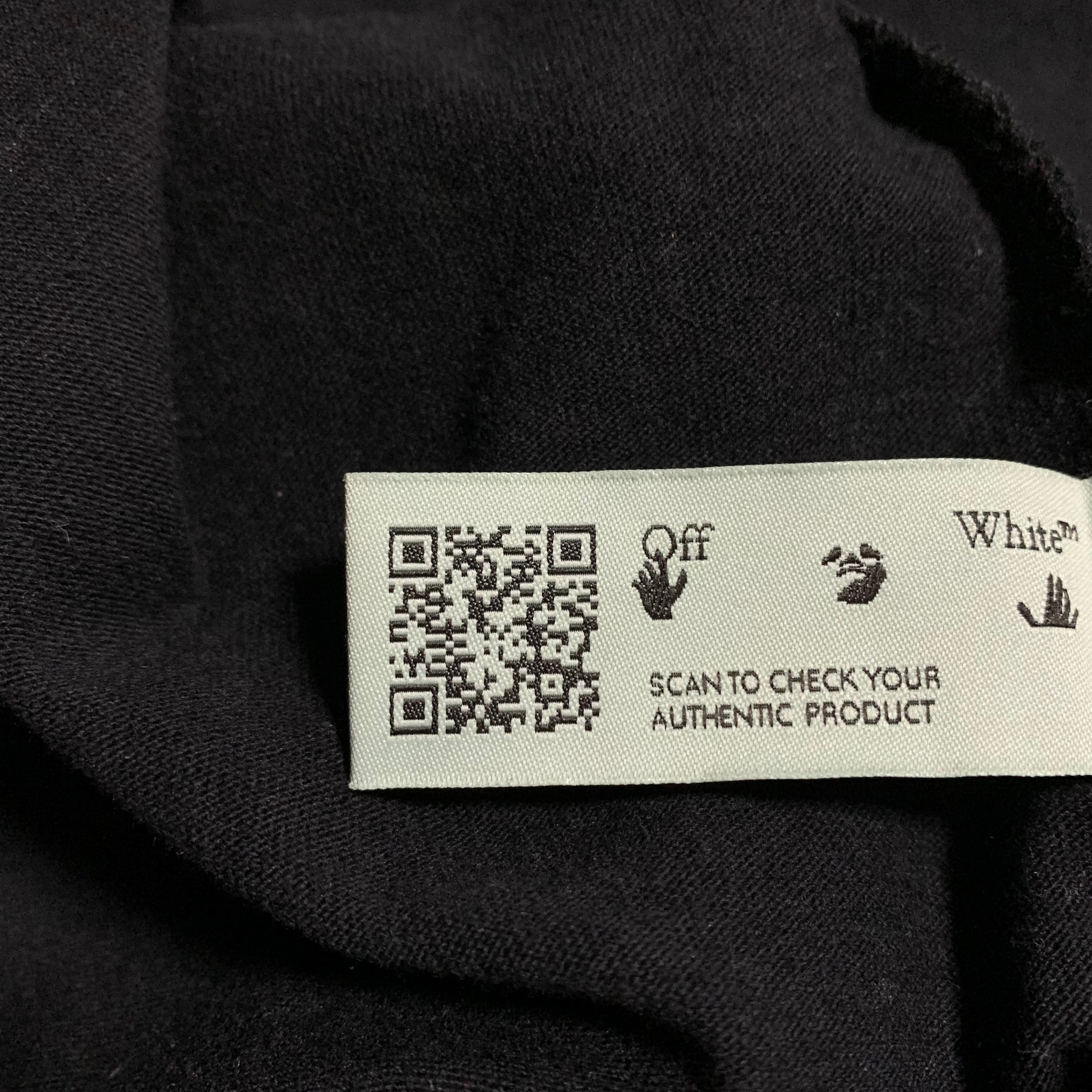 Off White Medium Worker Arrows Black Tee Virgil Abloh