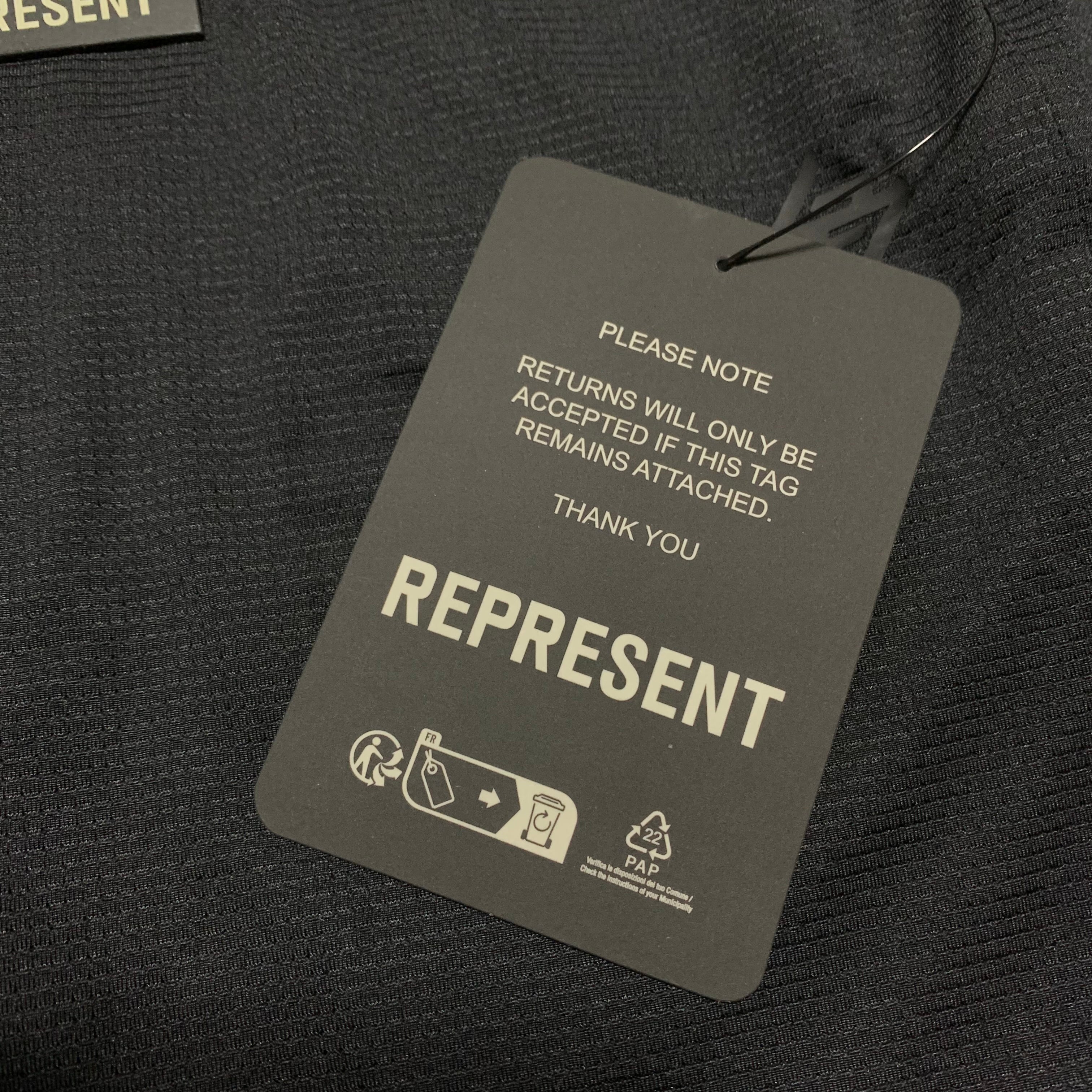 Represent Small Shorts Black Mesh Bottoms