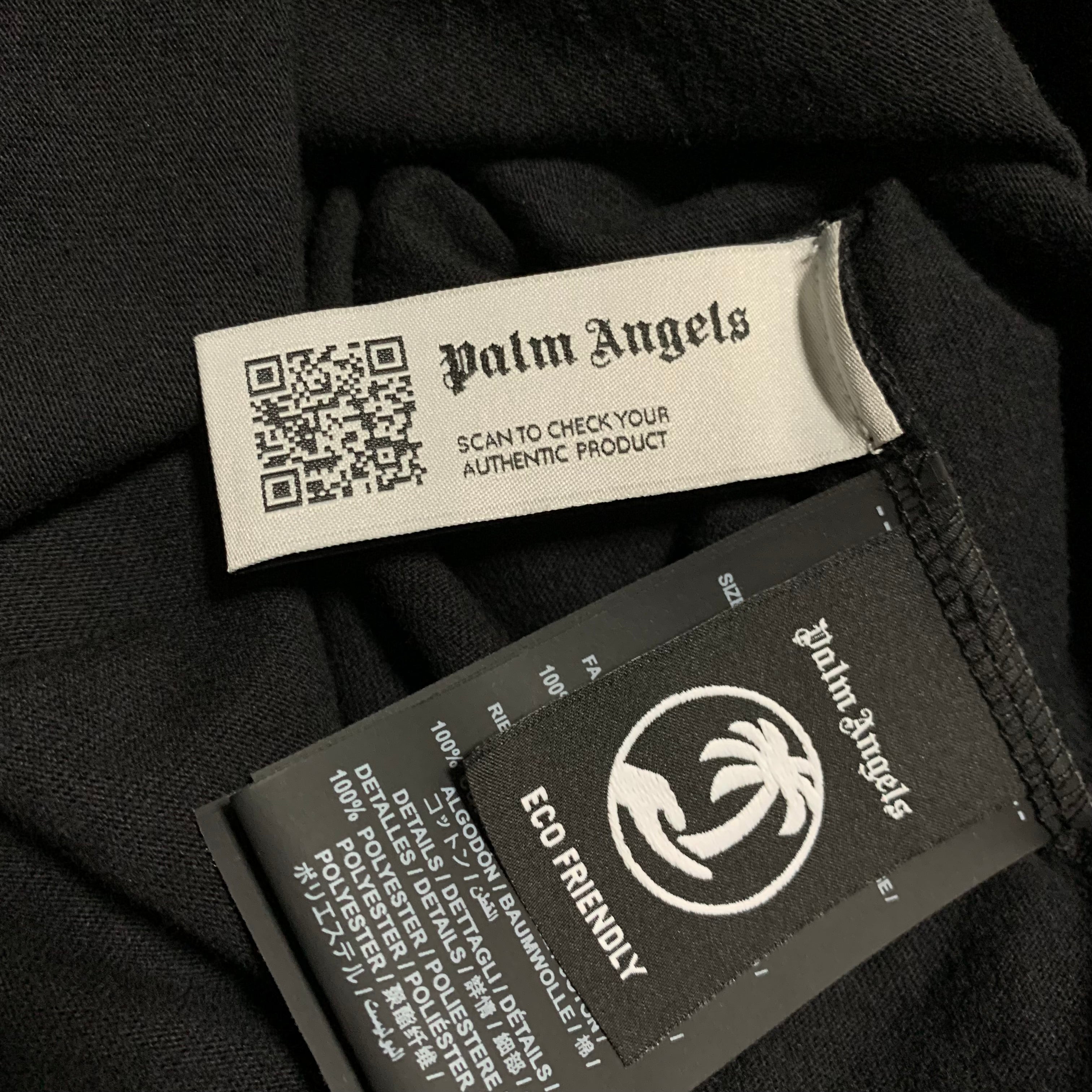 Palm Angels Medium Speedboat USA Black Tee