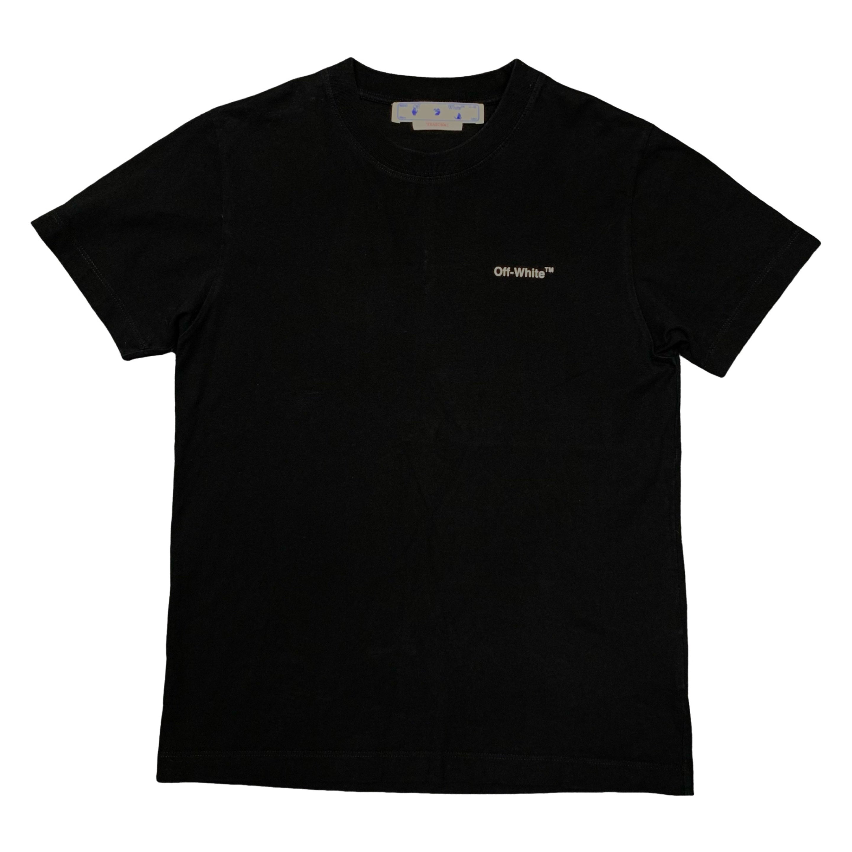 Off White Small Tee Diag Scribble Black T-Shirt Virgil Abloh