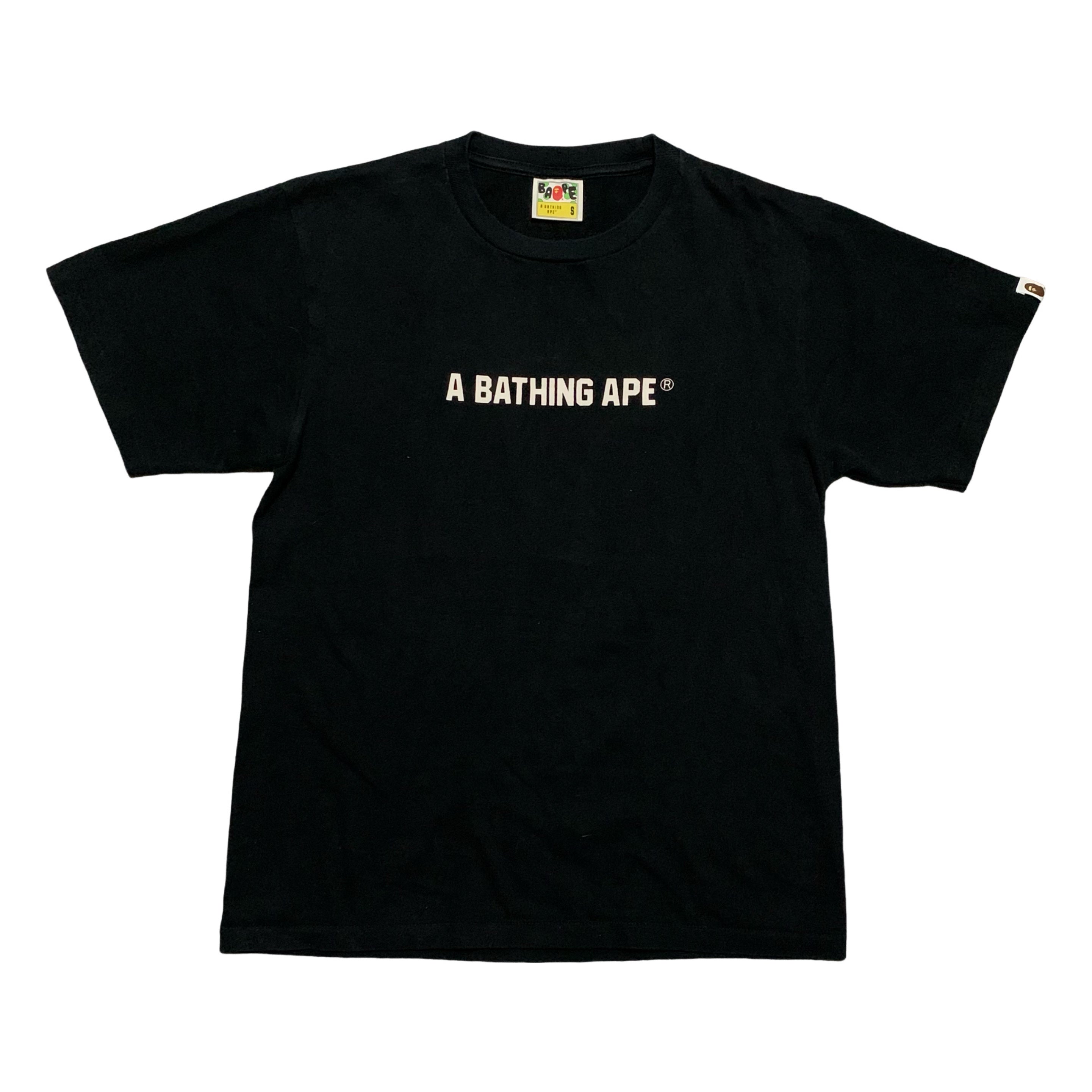 Bape Small Busy Works 1st Camo Back Graphic Black Tee