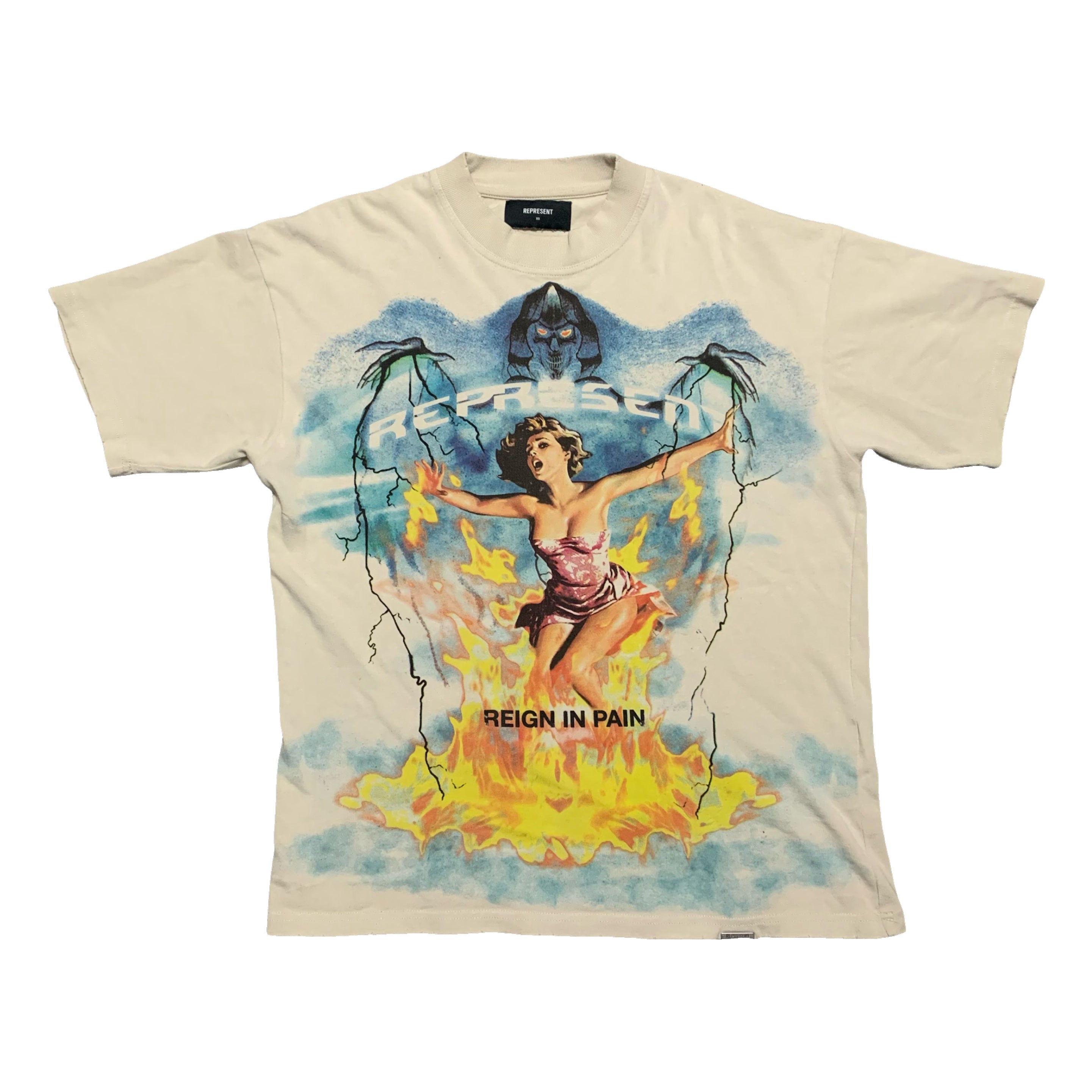 Represent XS Spirit Reaper Vintage White Tee