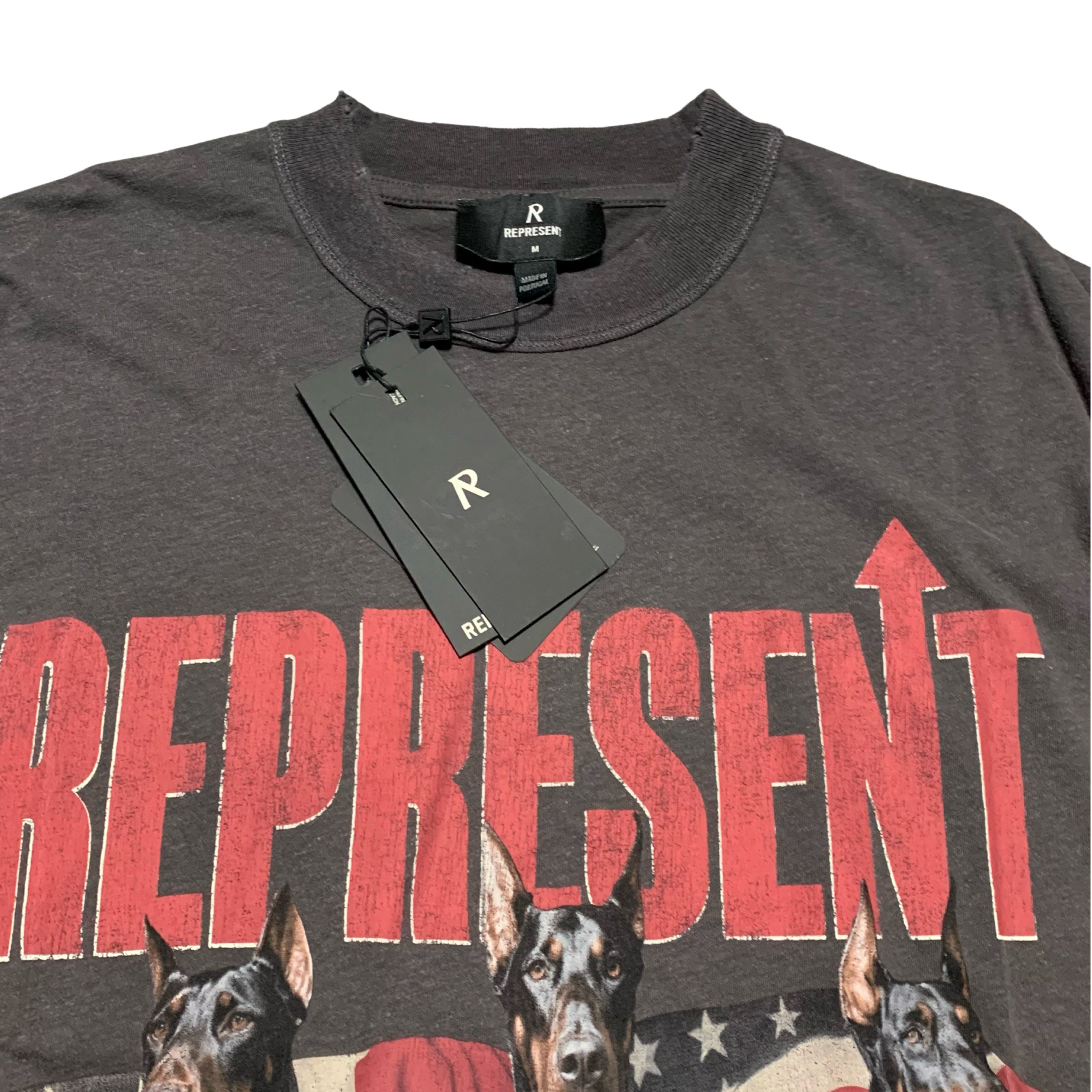 Represent Medium Dream On Tour Sun Fade Grey Tee